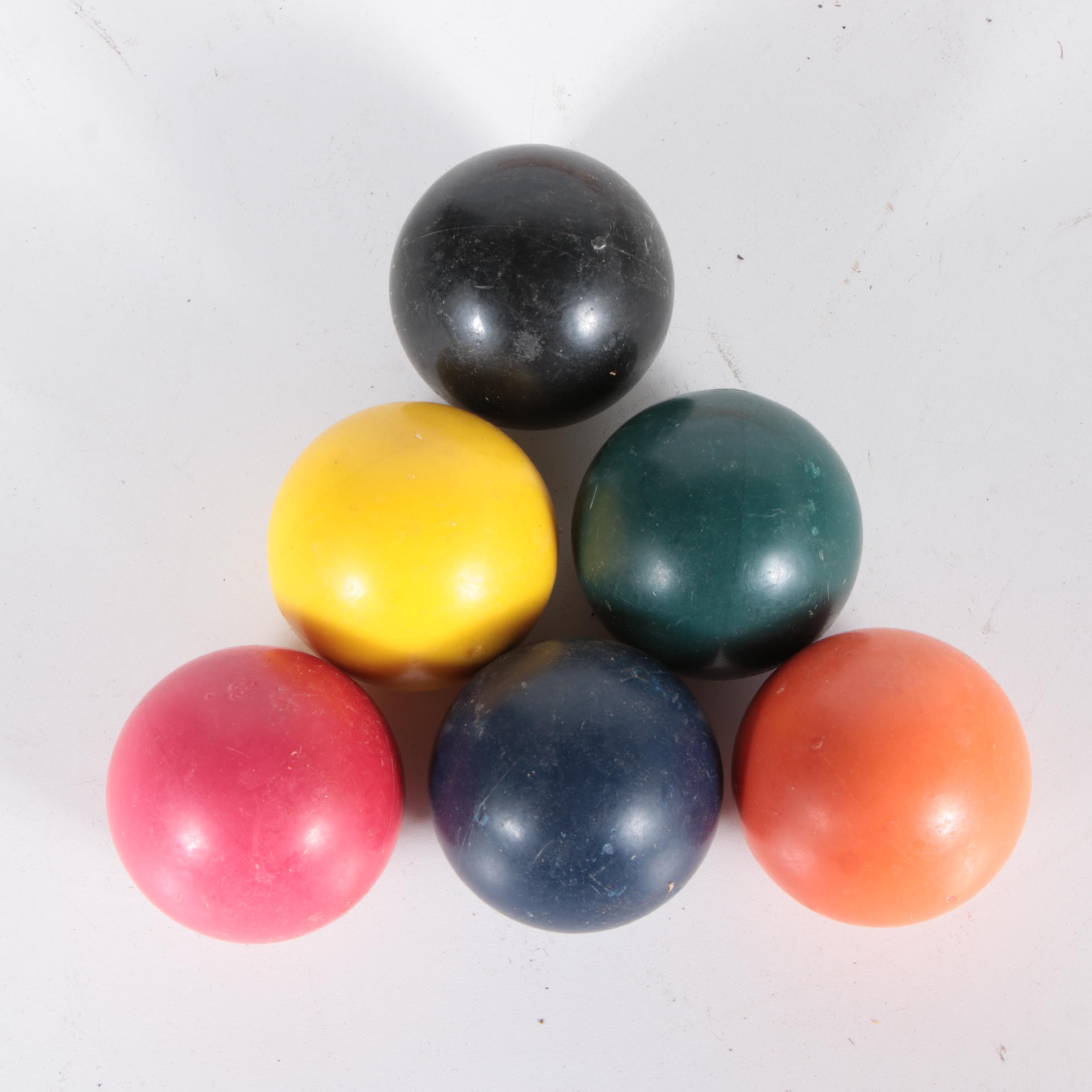 Vintage SportCraft Wooden Croquet Set