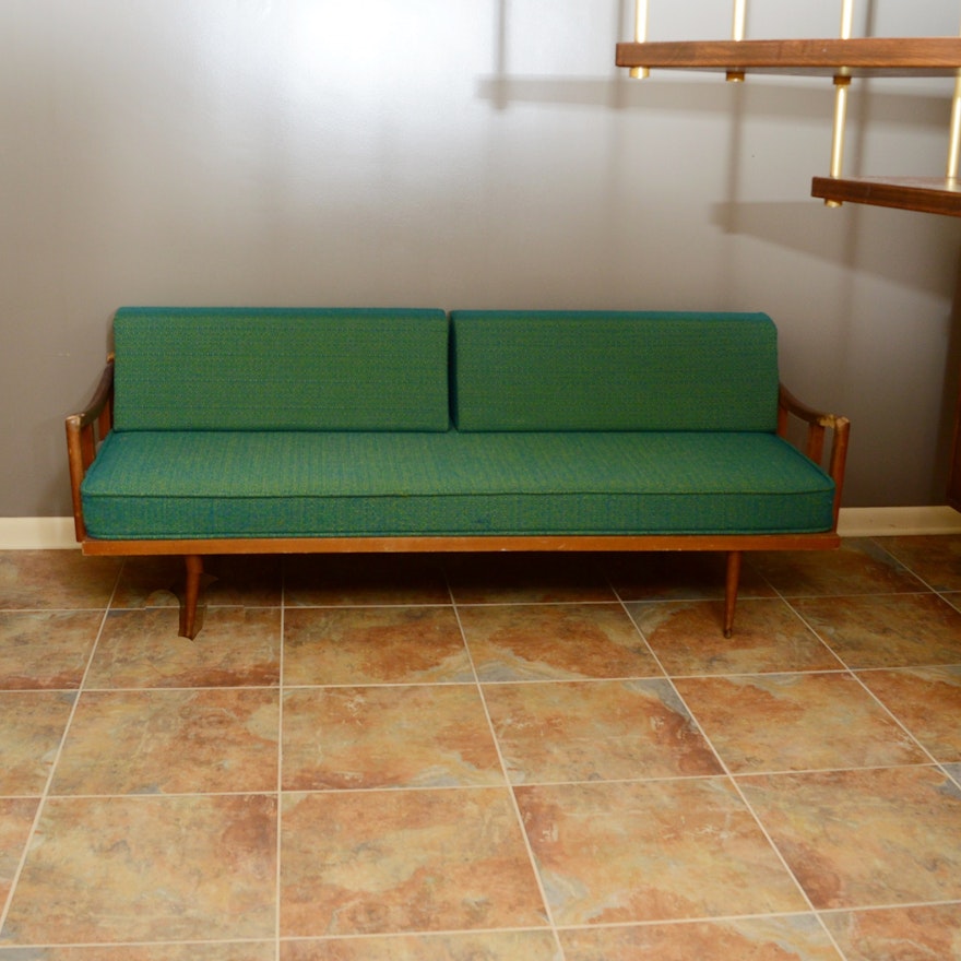 Danish Modern Daybed/ Sofa with Walnut Frame