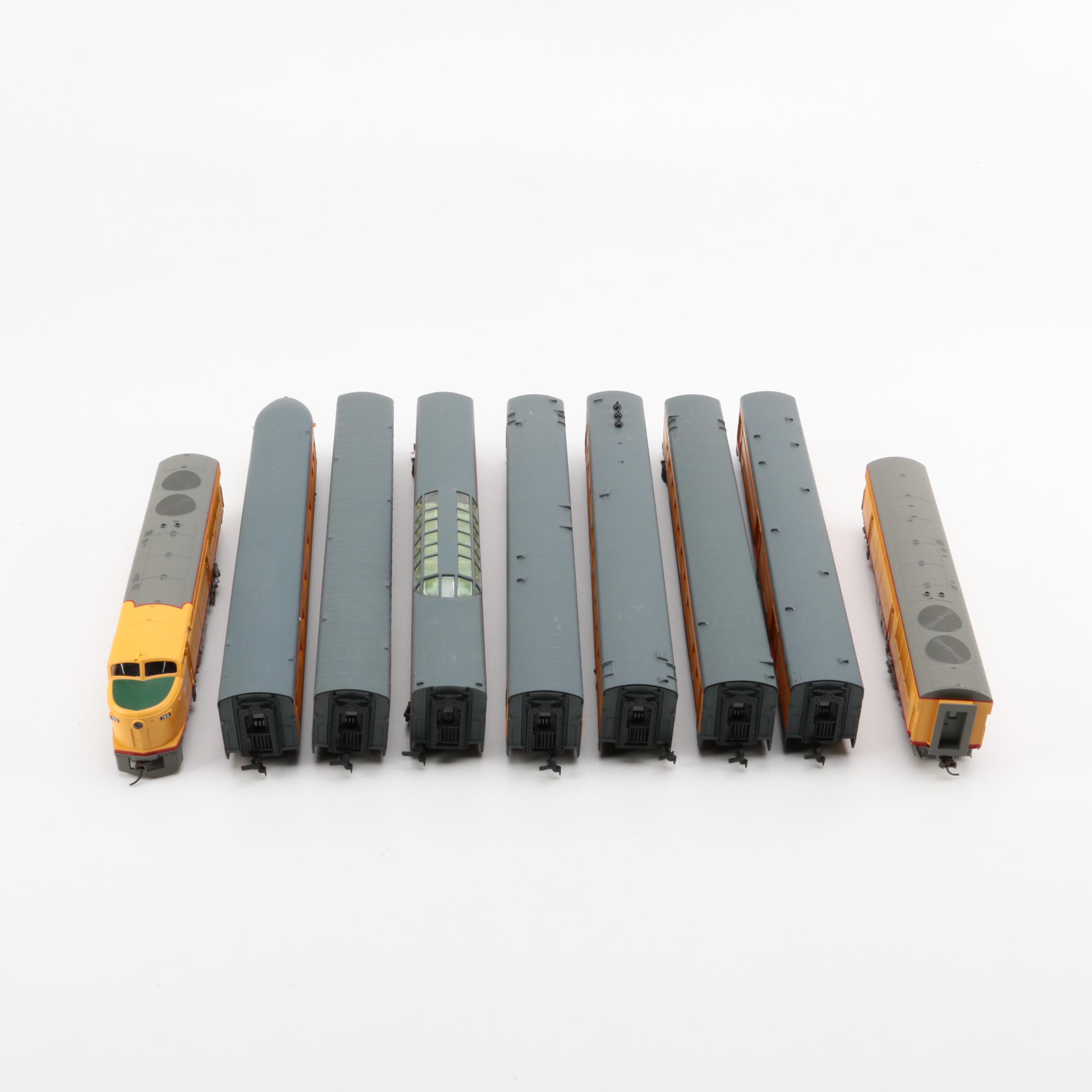 Life-Like Union Pacific HO Scale Engines with Passenger Cars