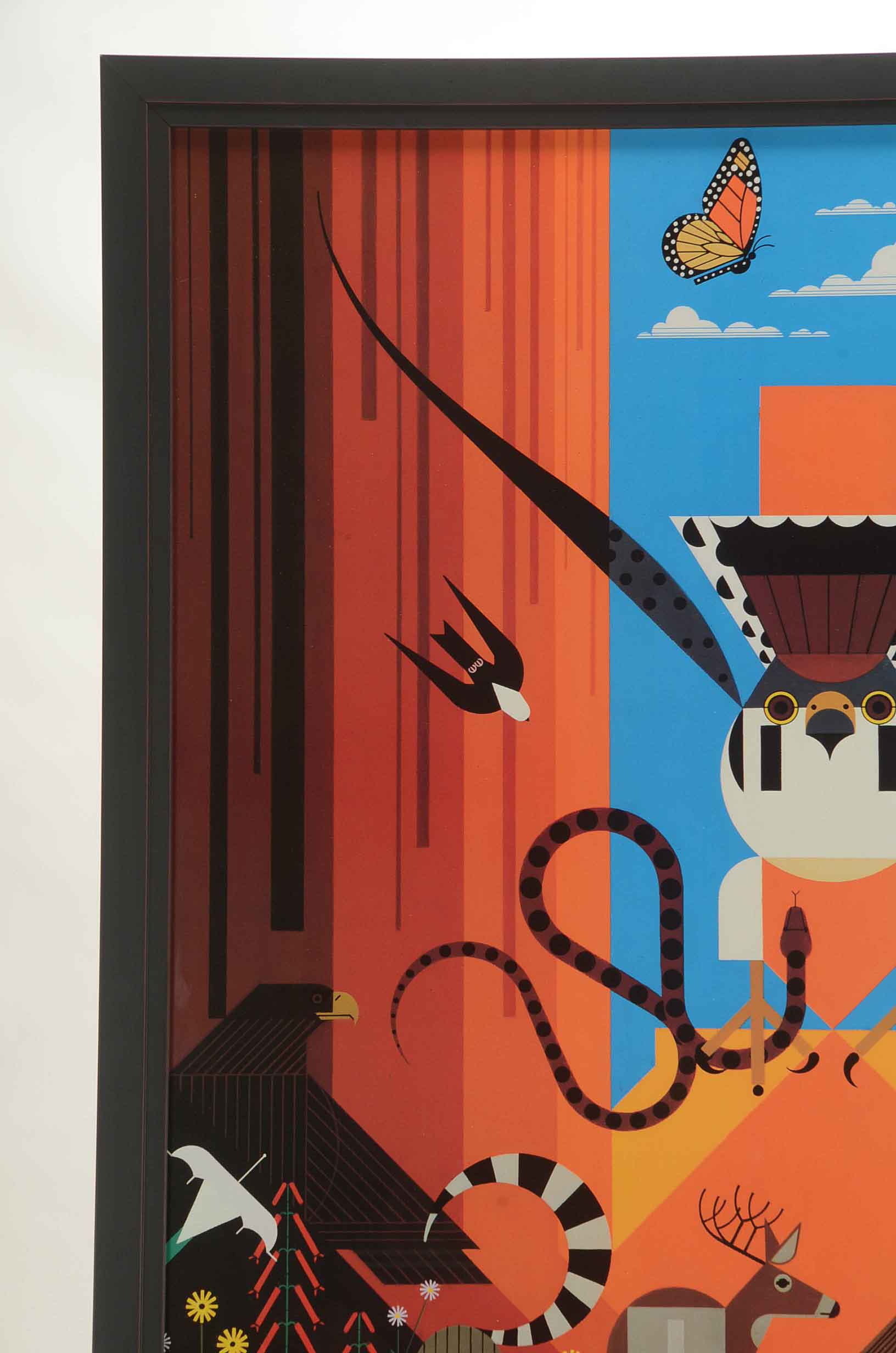 Charley Harper Offset Lithograph Poster "Canyon Country"