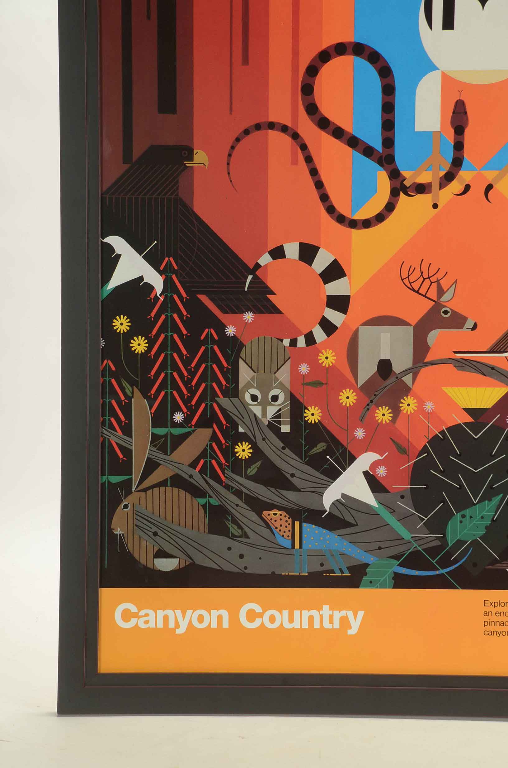 Charley Harper Offset Lithograph Poster "Canyon Country"
