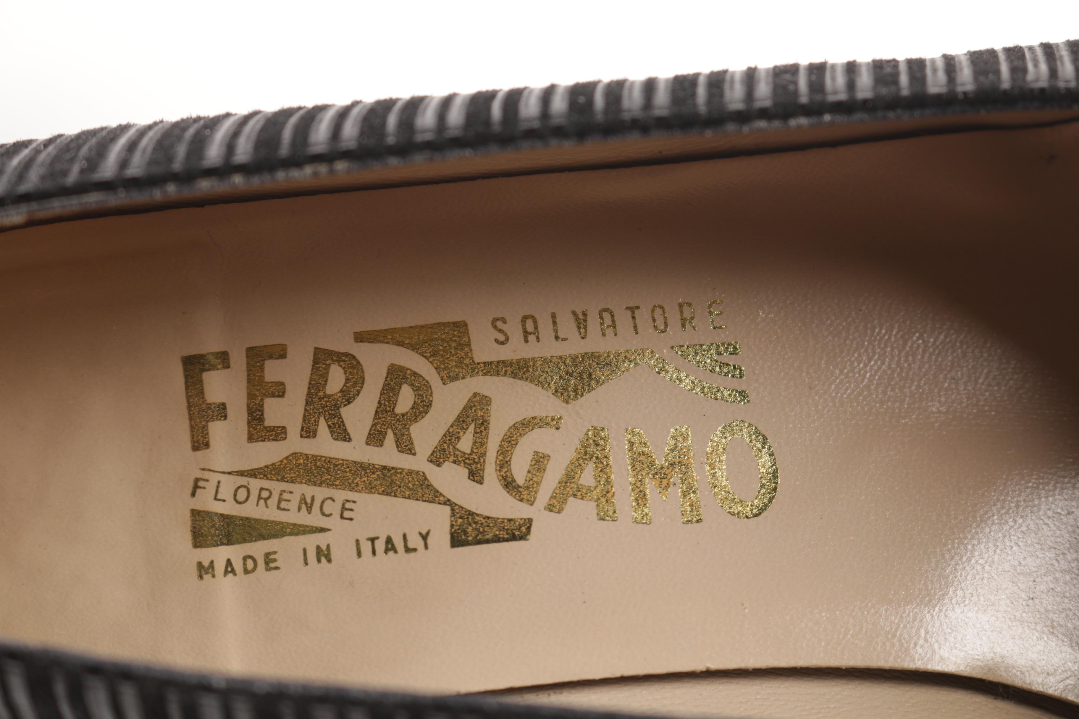 Vintage Salvatore Ferragamo Matching Handbag and High Heel Pumps