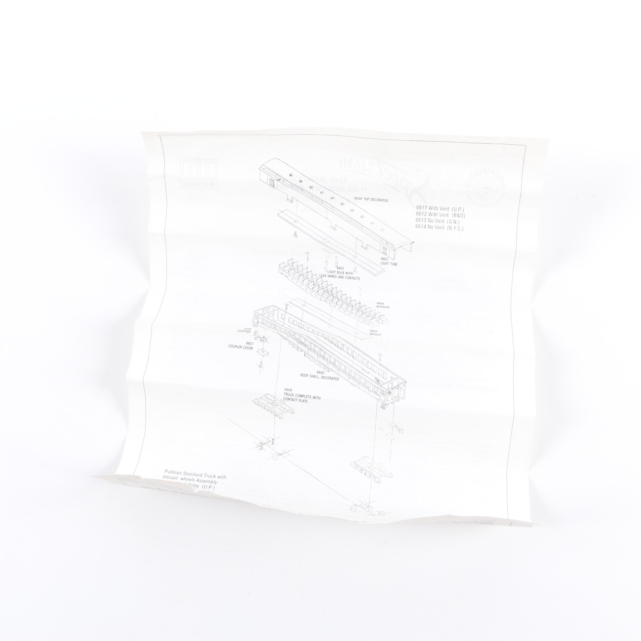 Bachmann "Spectrum" HO Scale Union Pacific Passenger Trains