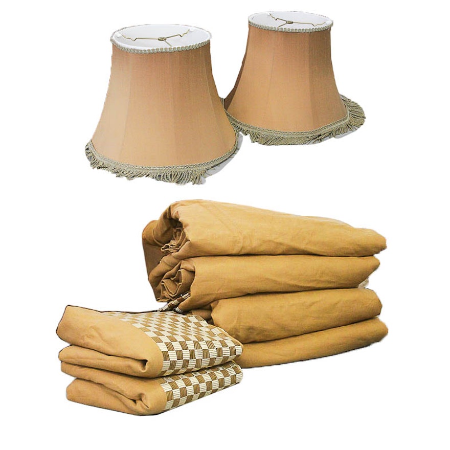 Custom Curtains with Lampshades
