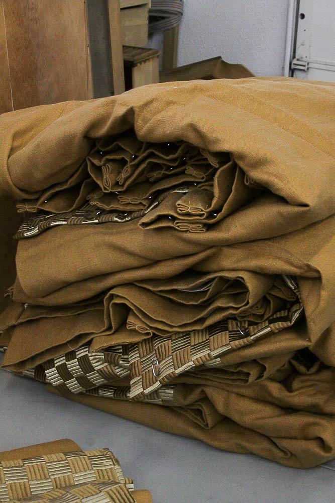 Custom Curtains with Lampshades