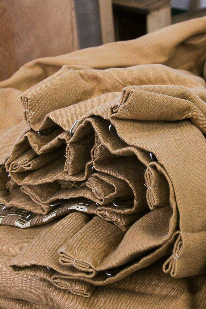 Custom Curtains with Lampshades