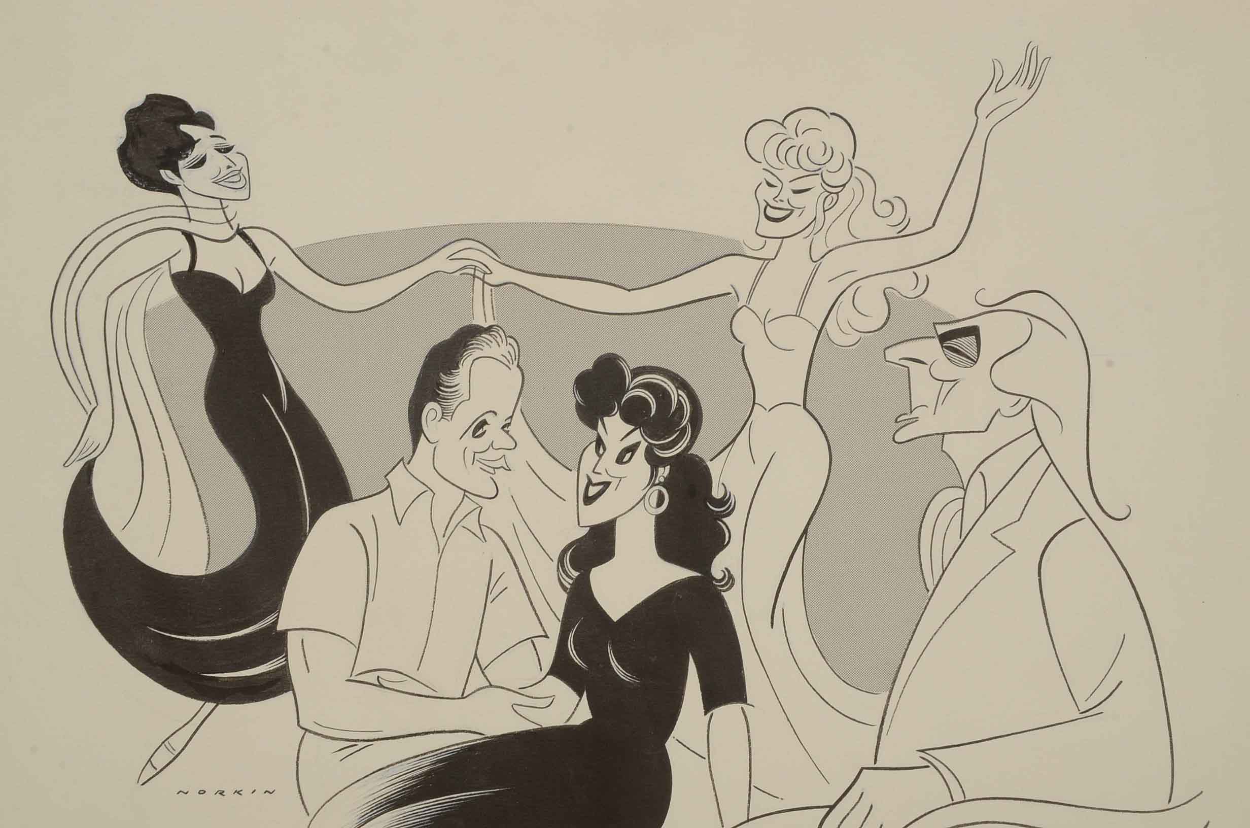 Sam Norkin Original Ink Illustration "Aspects of Love"