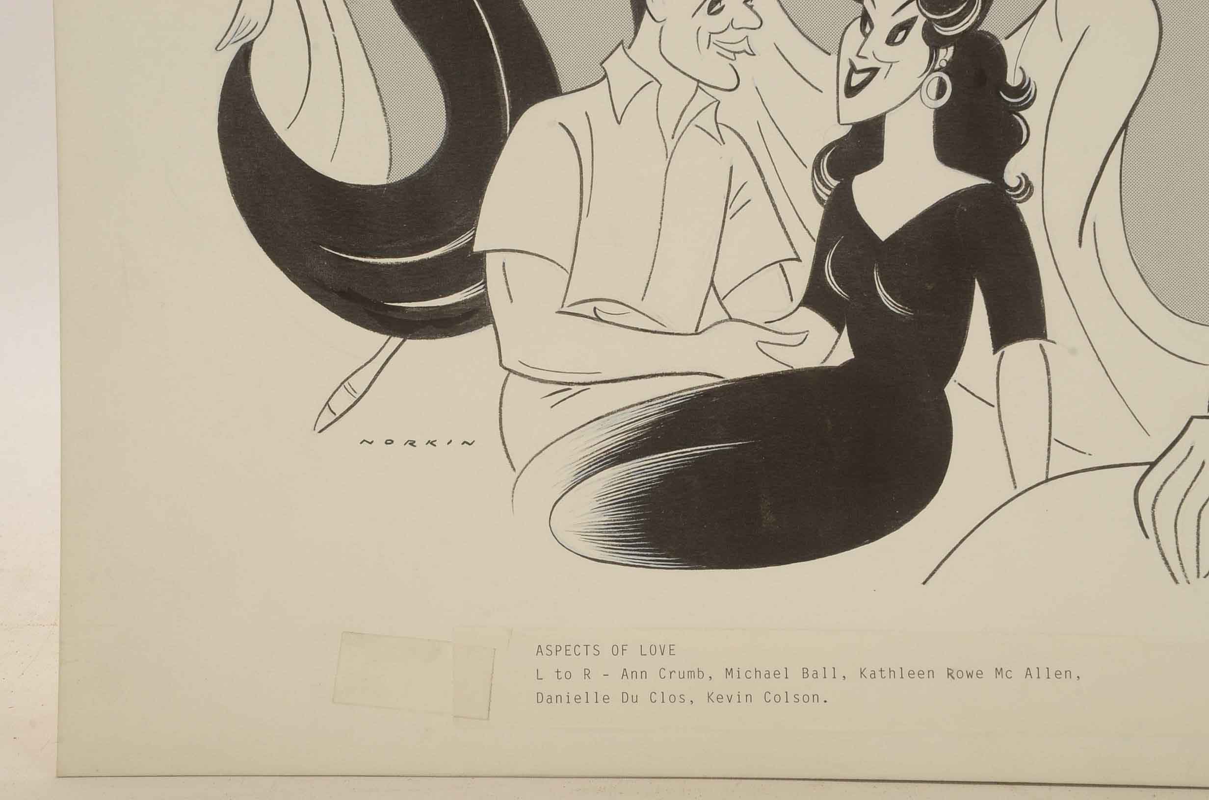 Sam Norkin Original Ink Illustration "Aspects of Love"