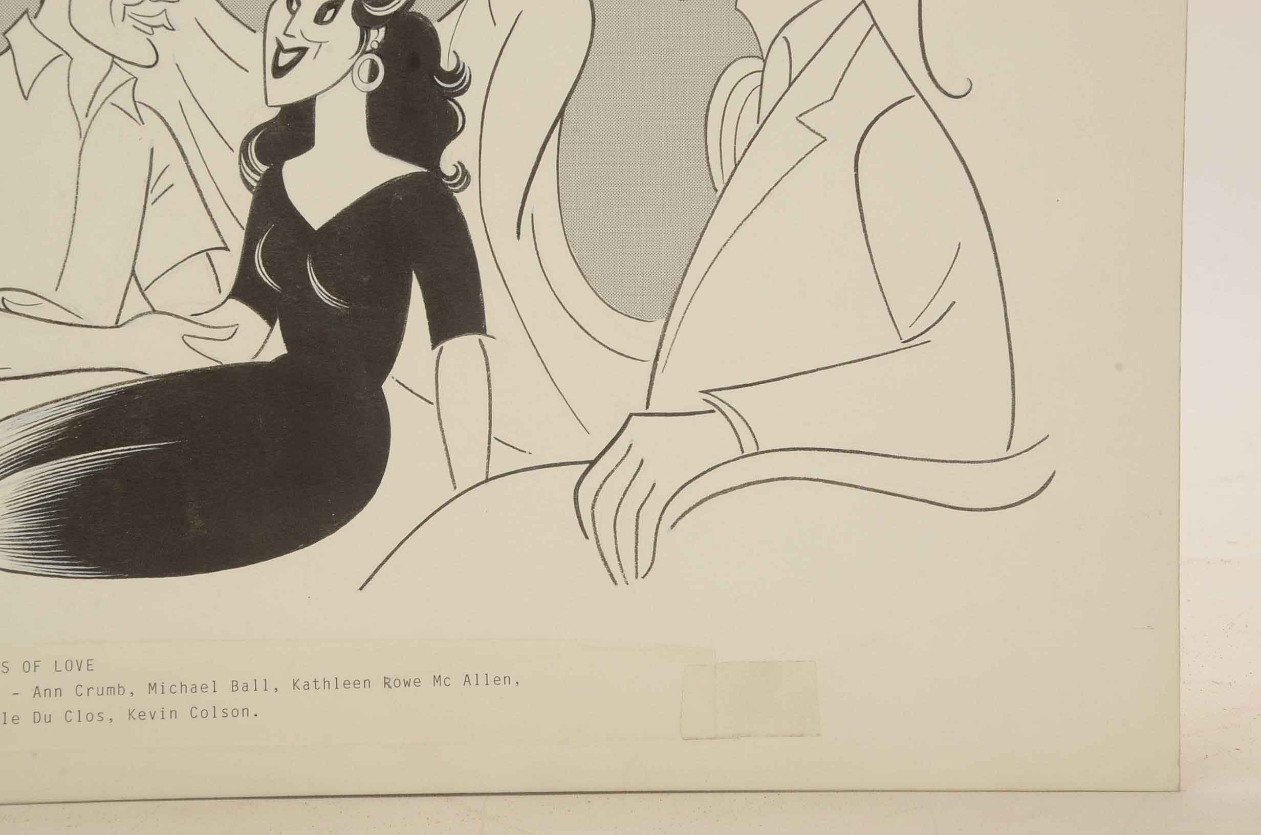 Sam Norkin Original Ink Illustration "Aspects of Love"