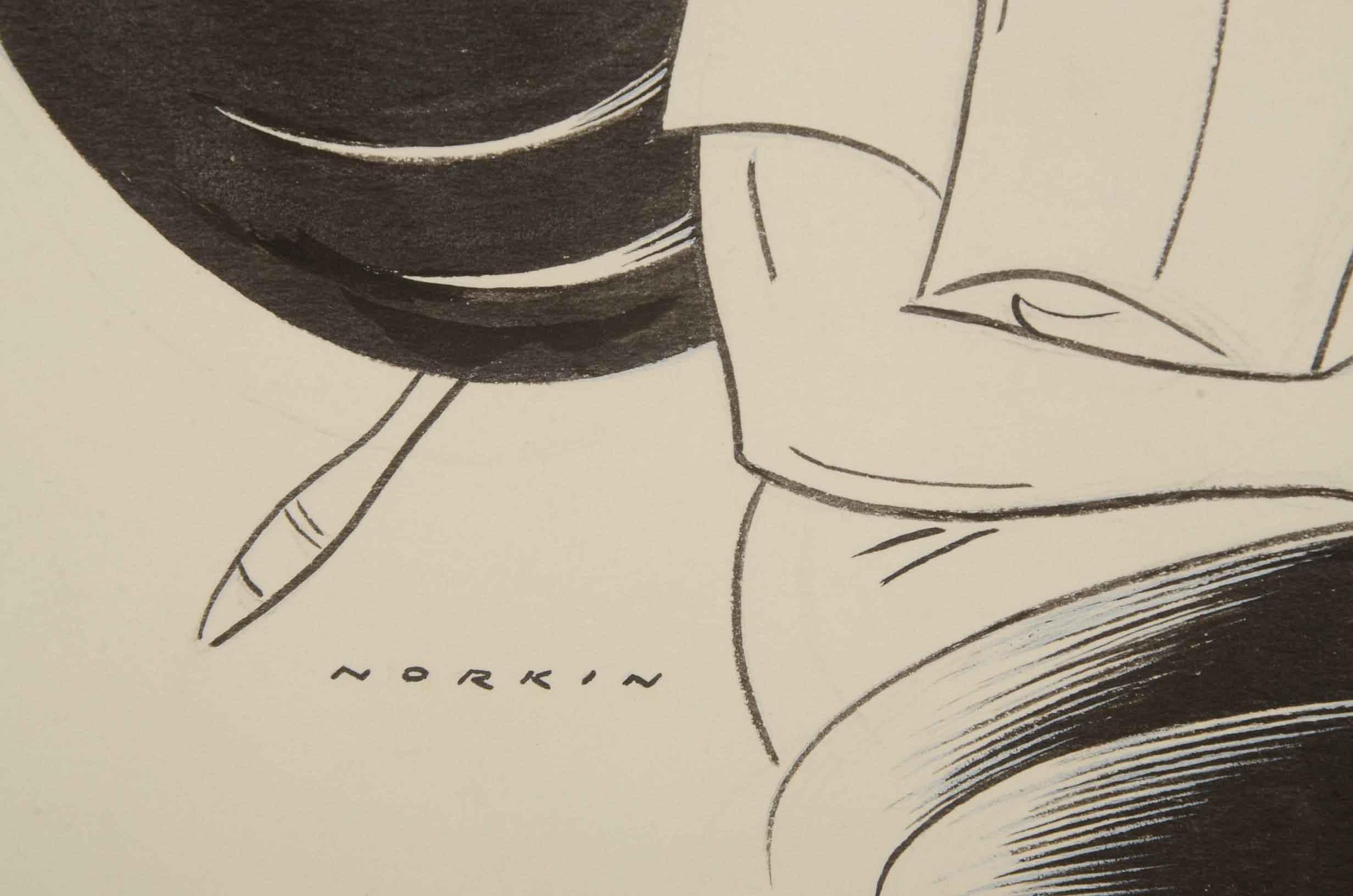 Sam Norkin Original Ink Illustration "Aspects of Love"