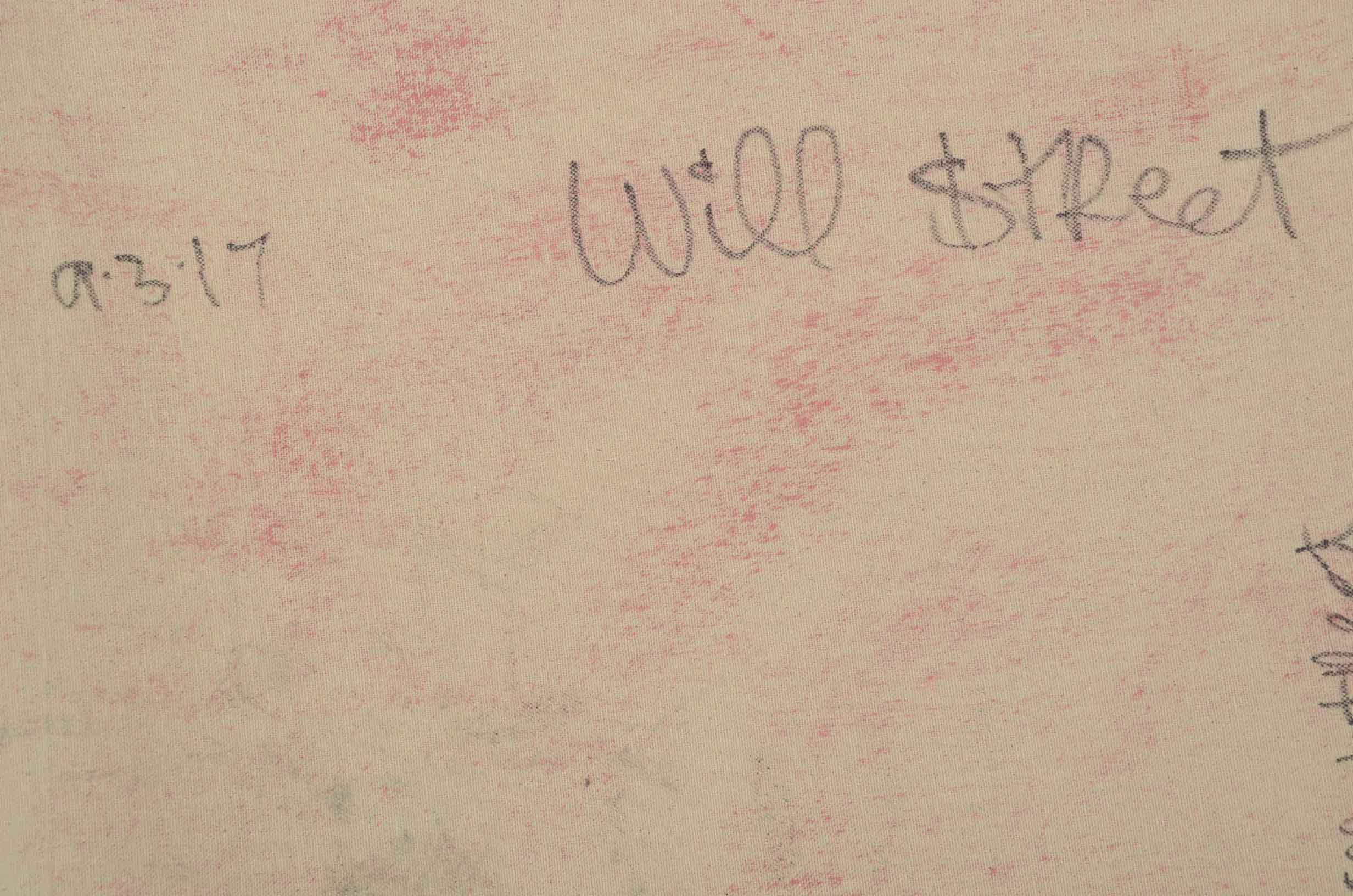 Will $treet Signed Acrylic Painting Monopoly Man with Gun