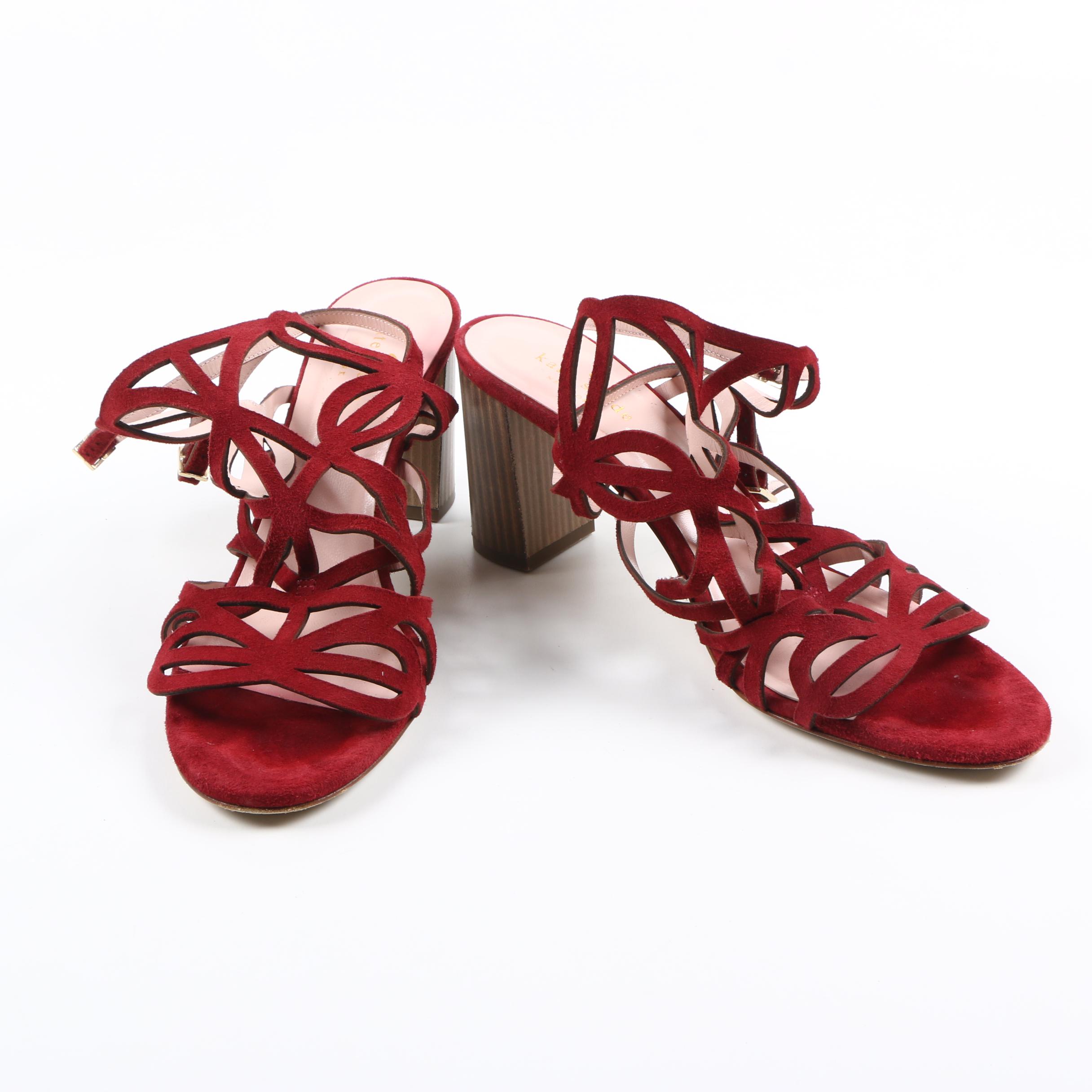 Kate Spade Suede Heeled Sandals