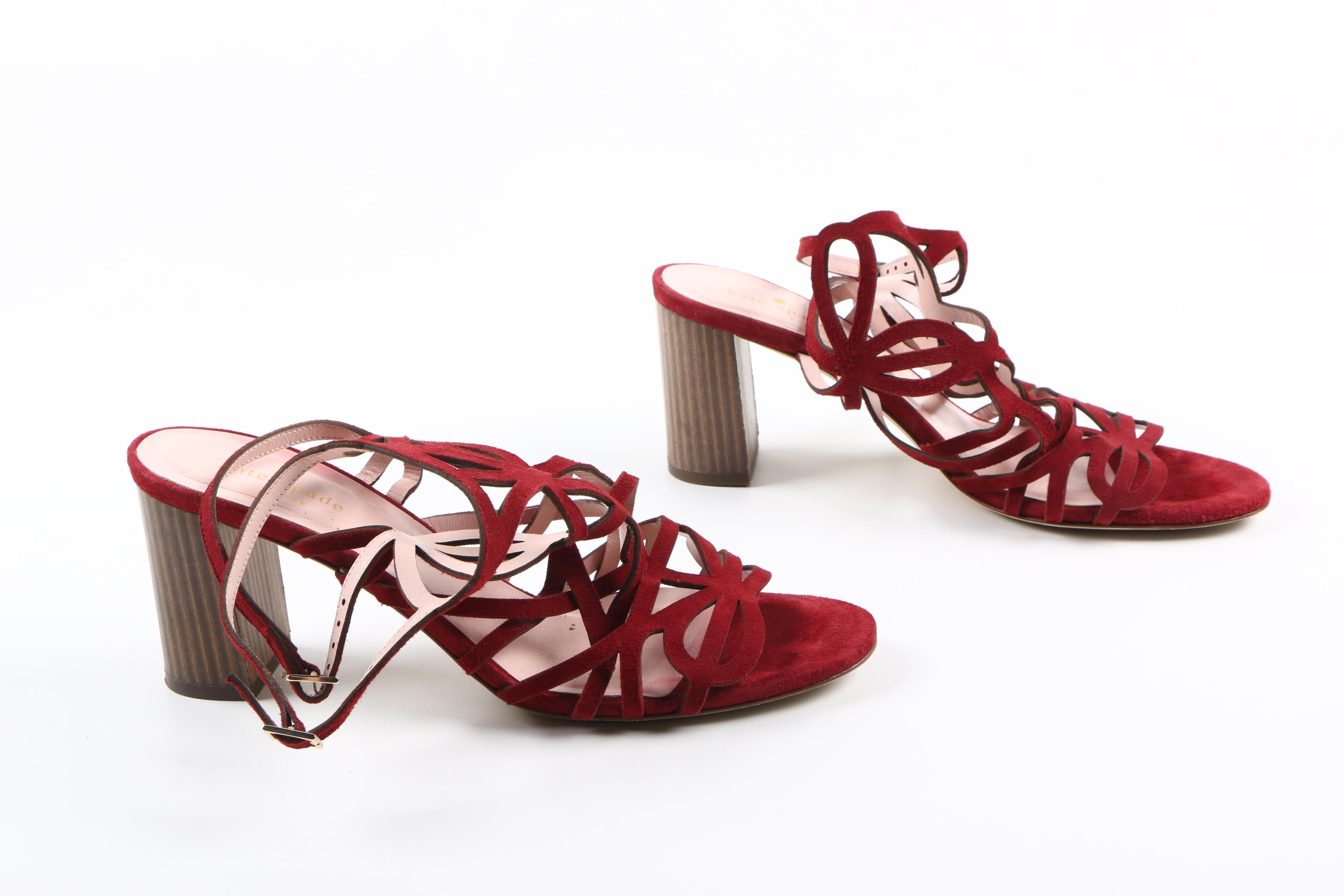 Kate Spade Suede Heeled Sandals