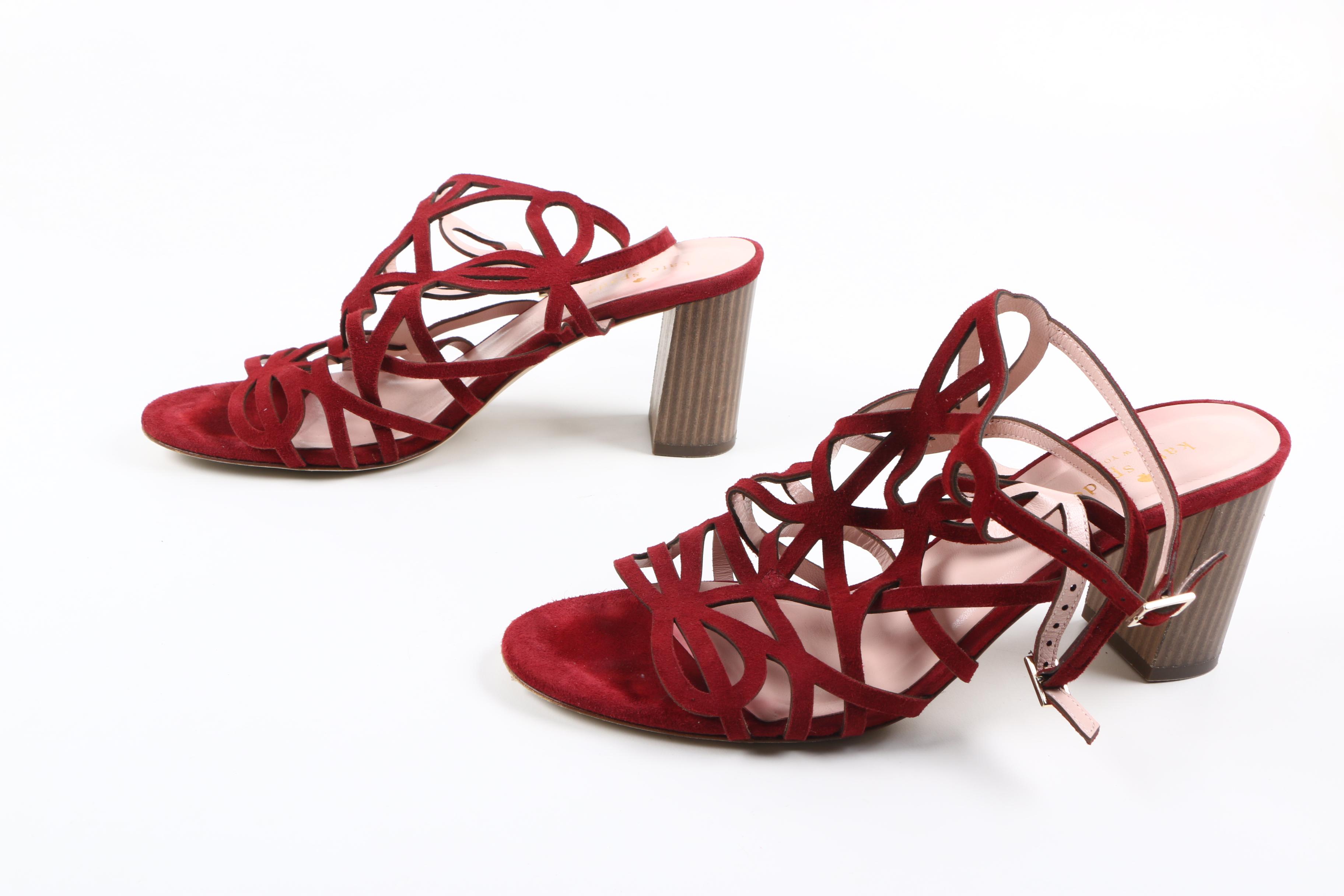 Kate Spade Suede Heeled Sandals