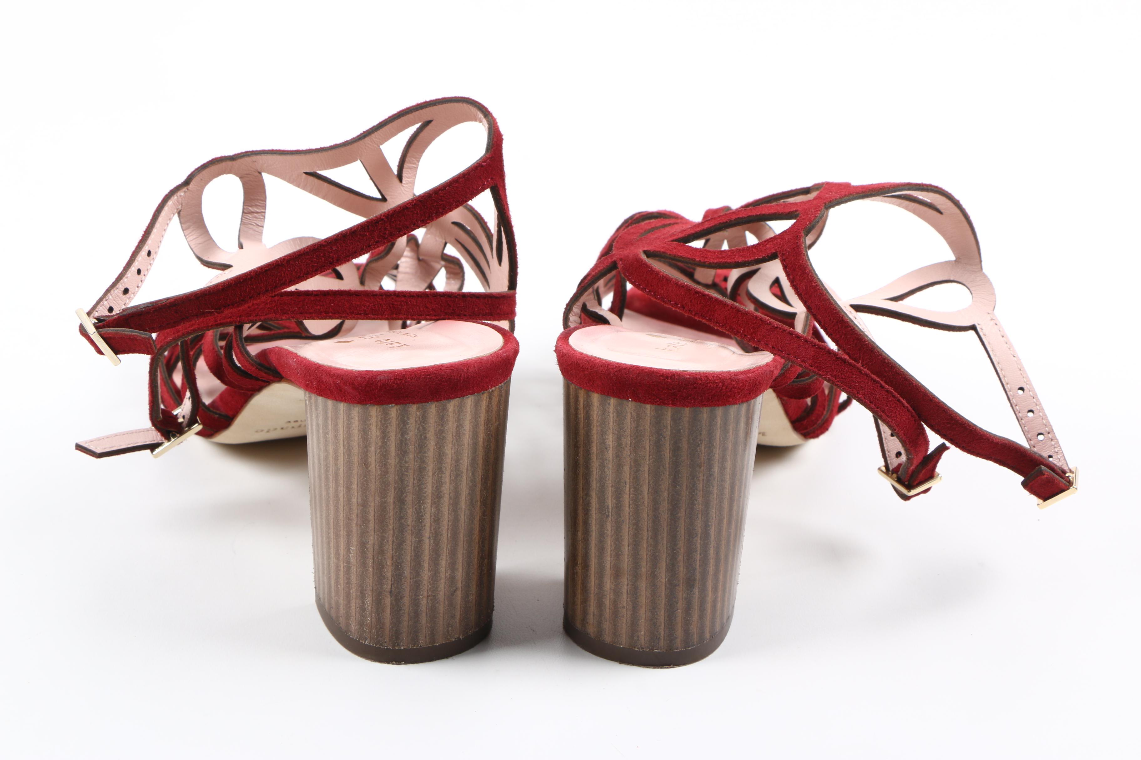 Kate Spade Suede Heeled Sandals