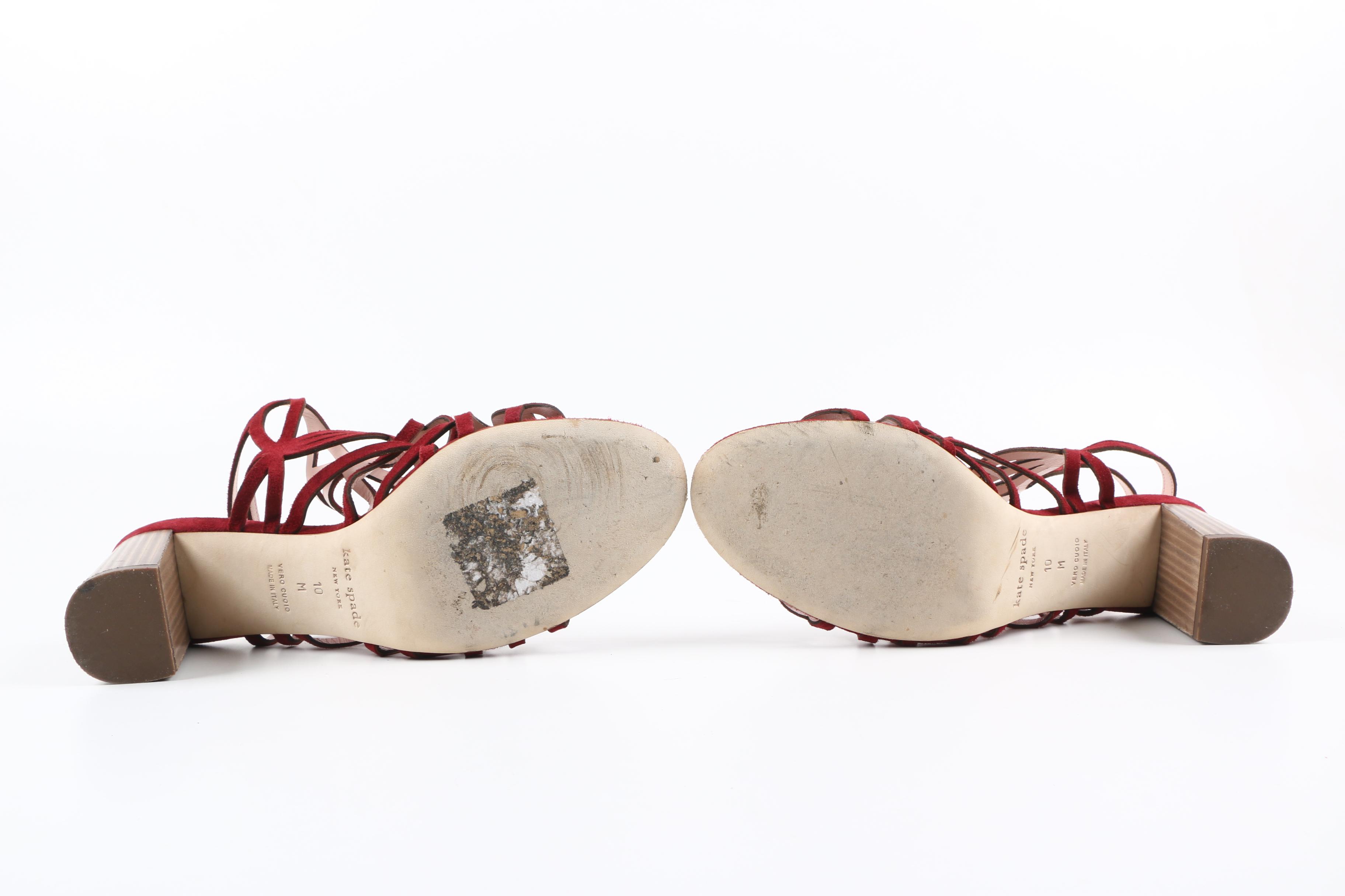 Kate Spade Suede Heeled Sandals