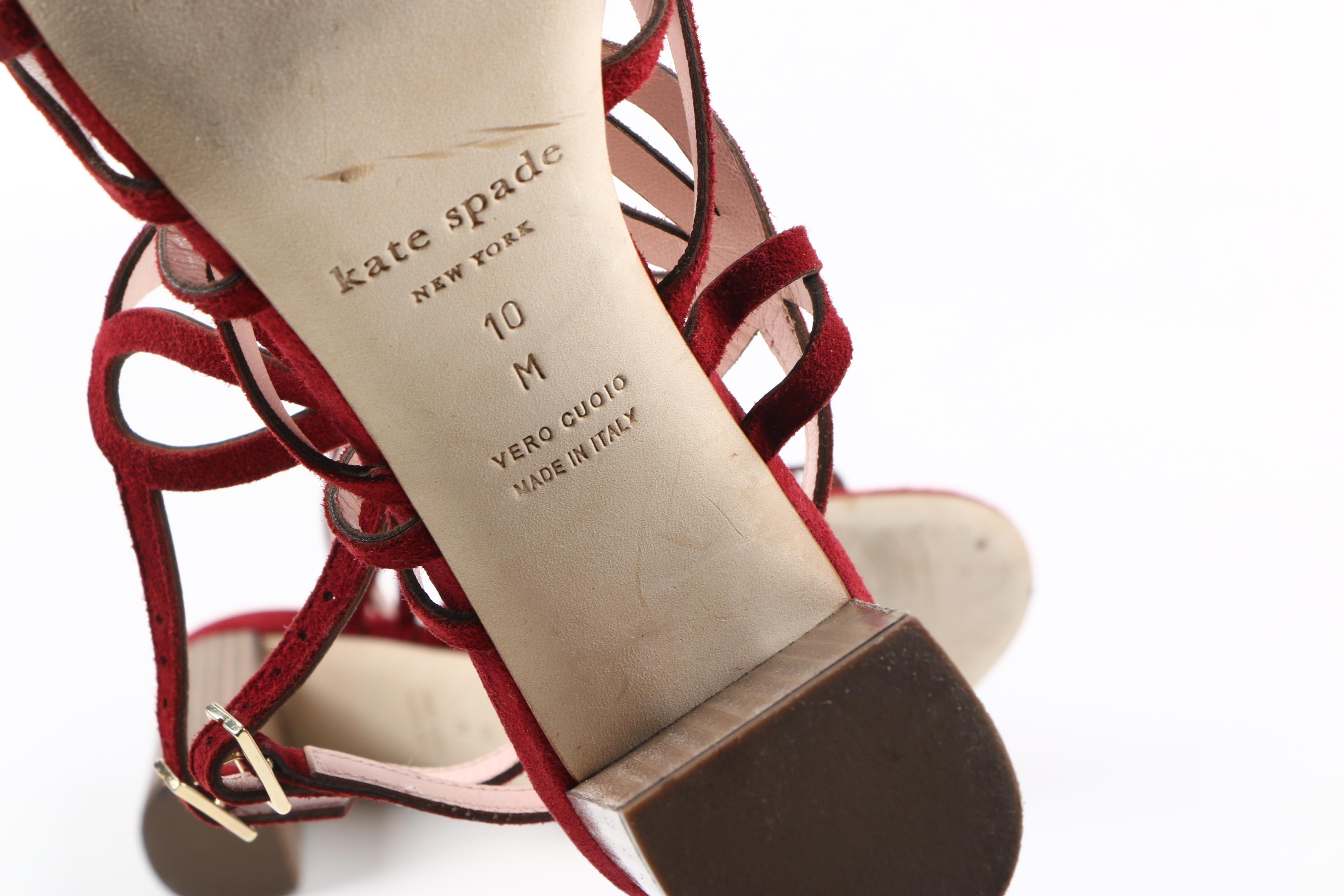 Kate Spade Suede Heeled Sandals