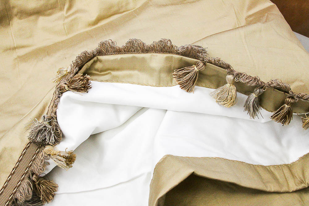 Custom Draperies and Matching Throw Pillows