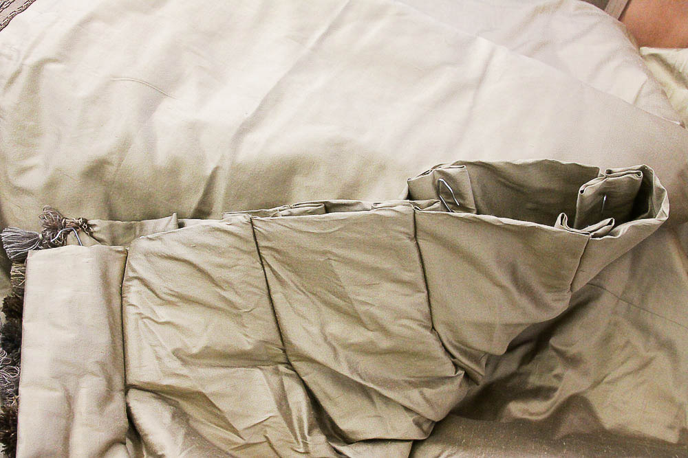 Custom Draperies and Matching Throw Pillows