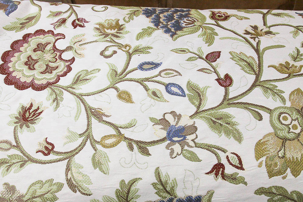 Custom Draperies and Matching Throw Pillows