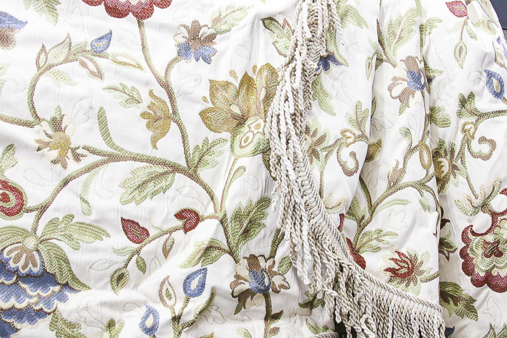 Custom Draperies and Matching Throw Pillows