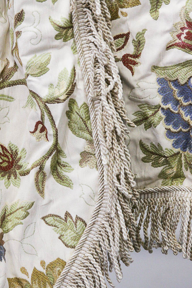 Custom Draperies and Matching Throw Pillows