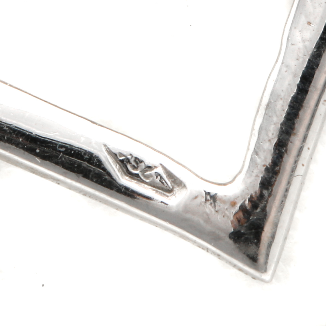 18K White Gold Diamond and Pink Sapphire Heart Necklace