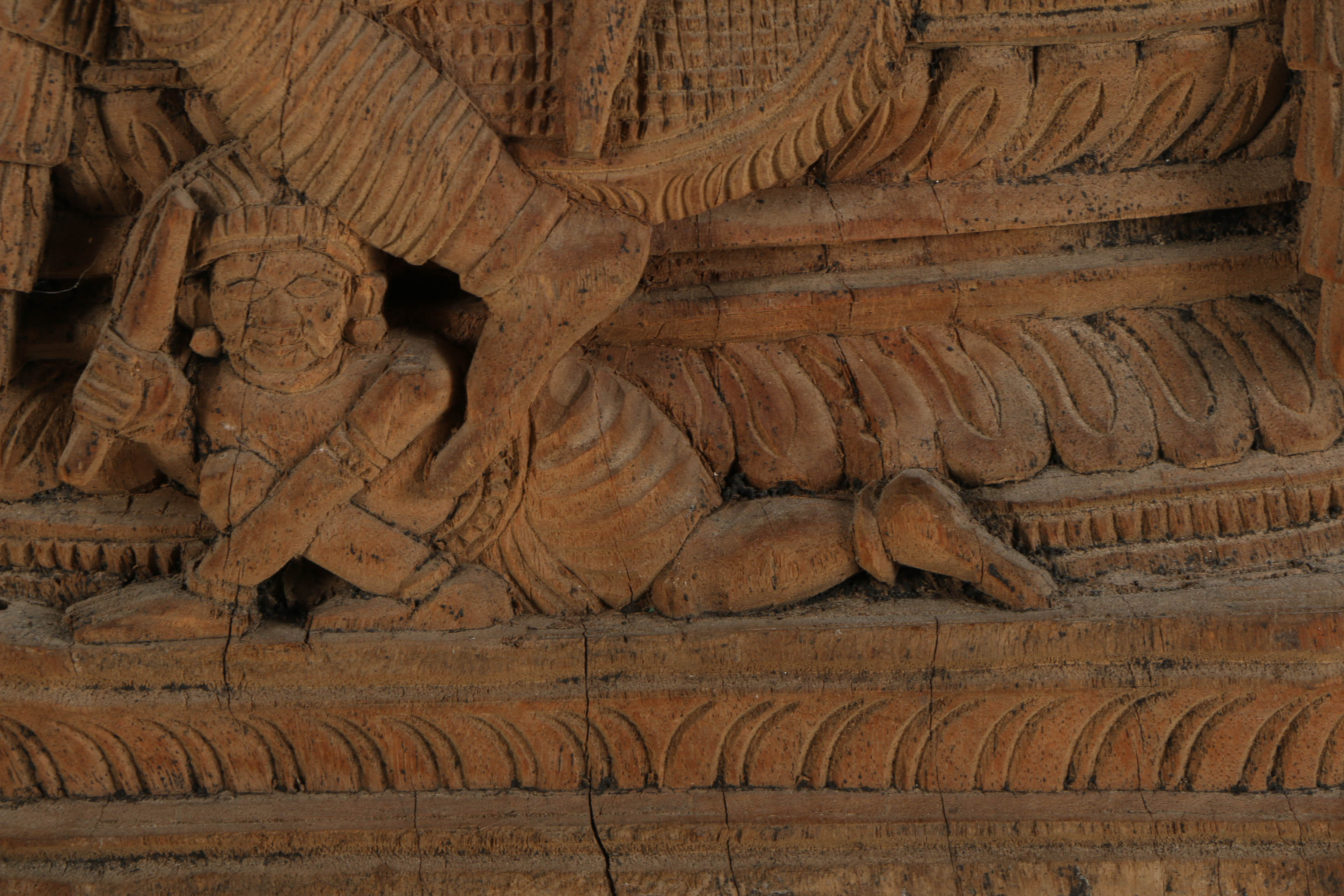 South Indian Hindu Wooden Relief Carvings
