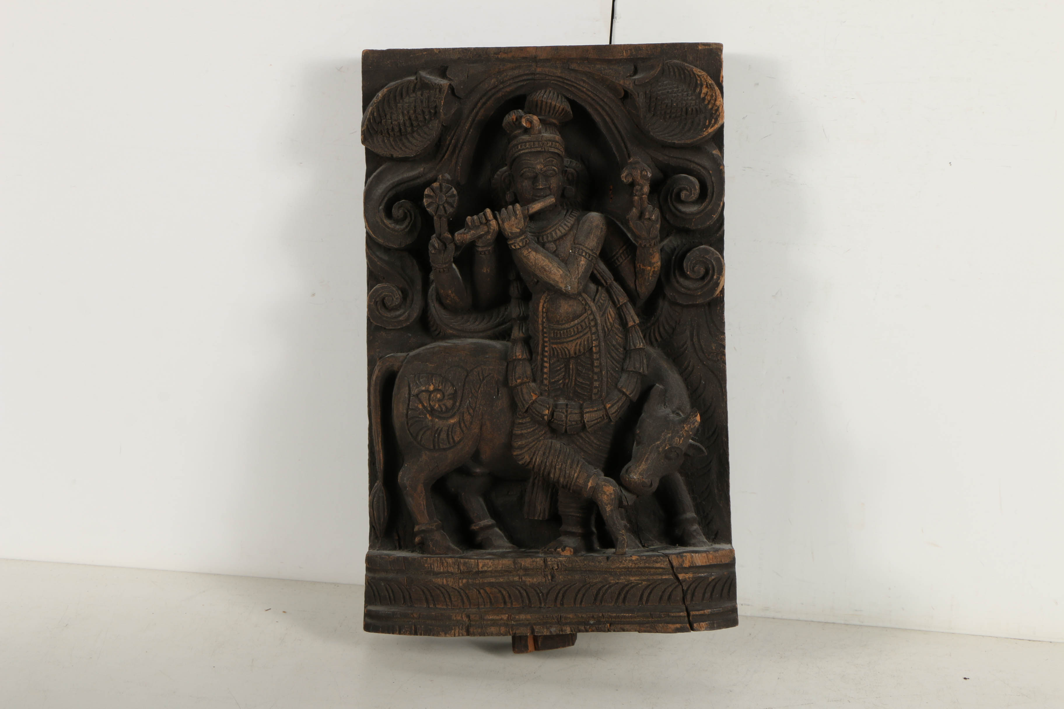 South Indian Hindu Wooden Relief Carvings