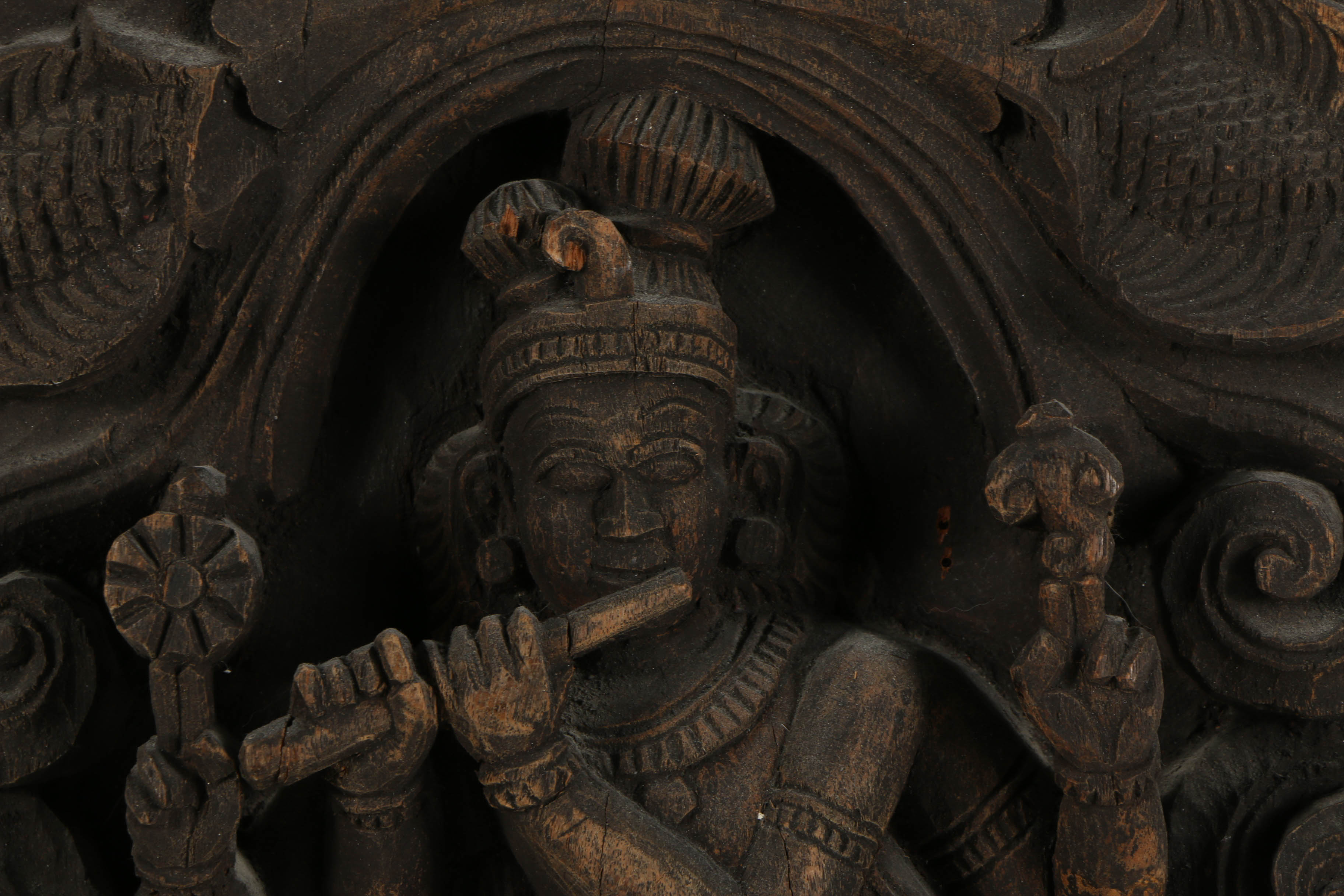 South Indian Hindu Wooden Relief Carvings