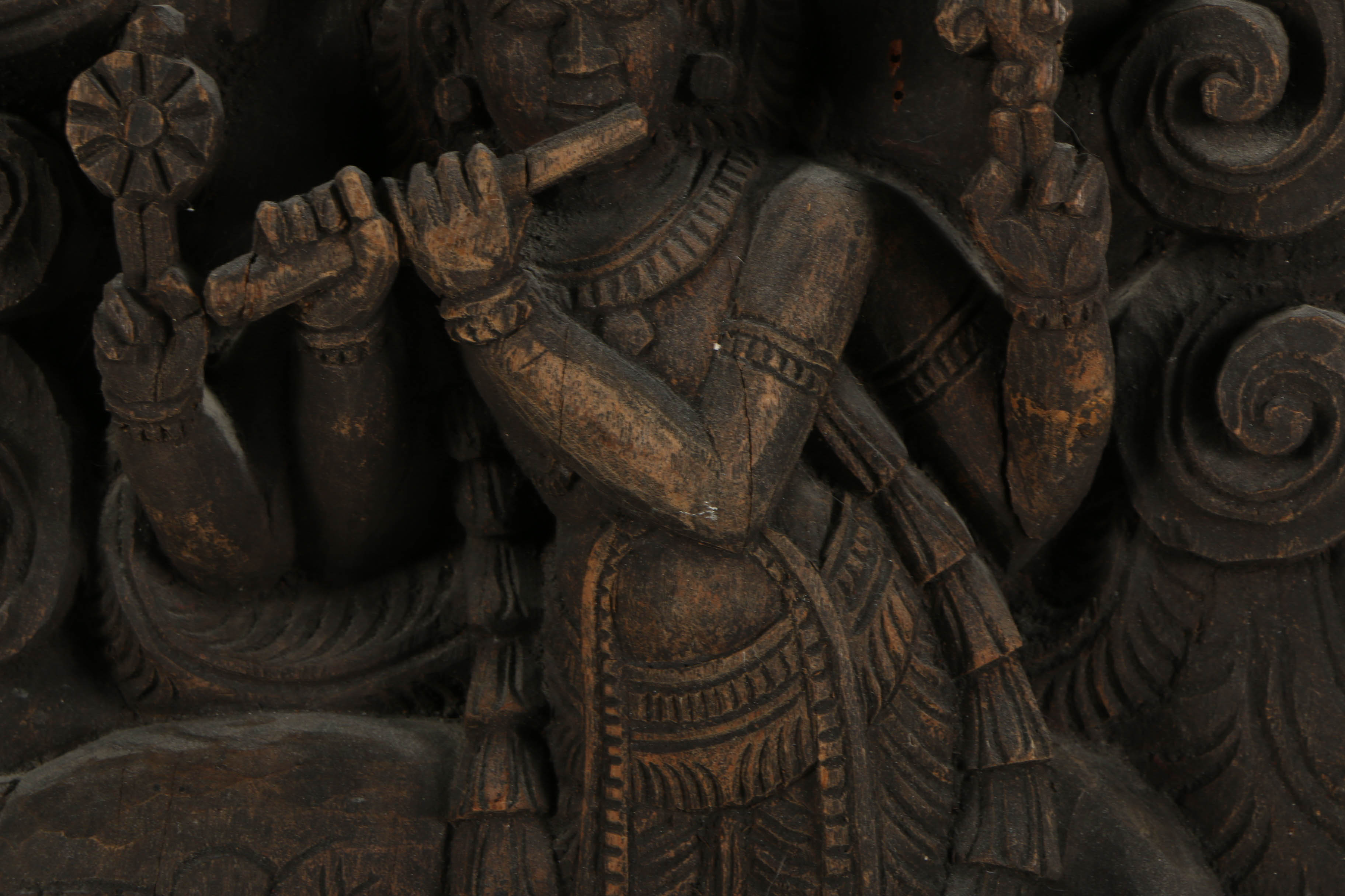 South Indian Hindu Wooden Relief Carvings