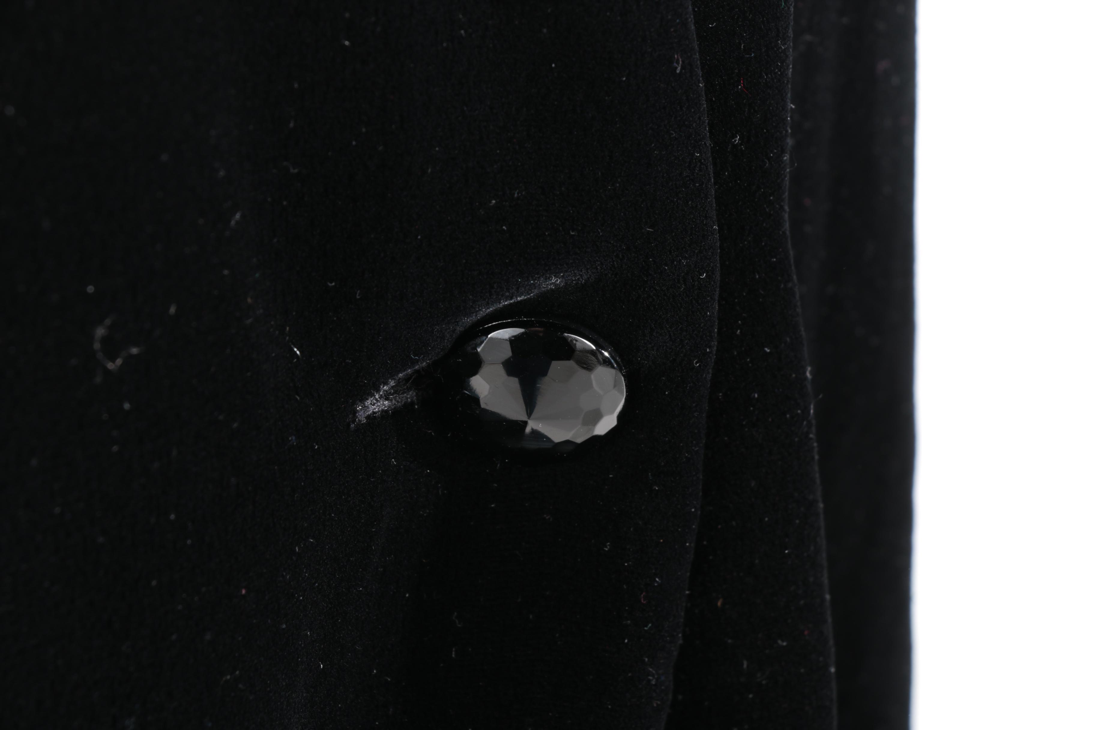 Circa 1980s Christian Dior Separates Black Velvet Jacket