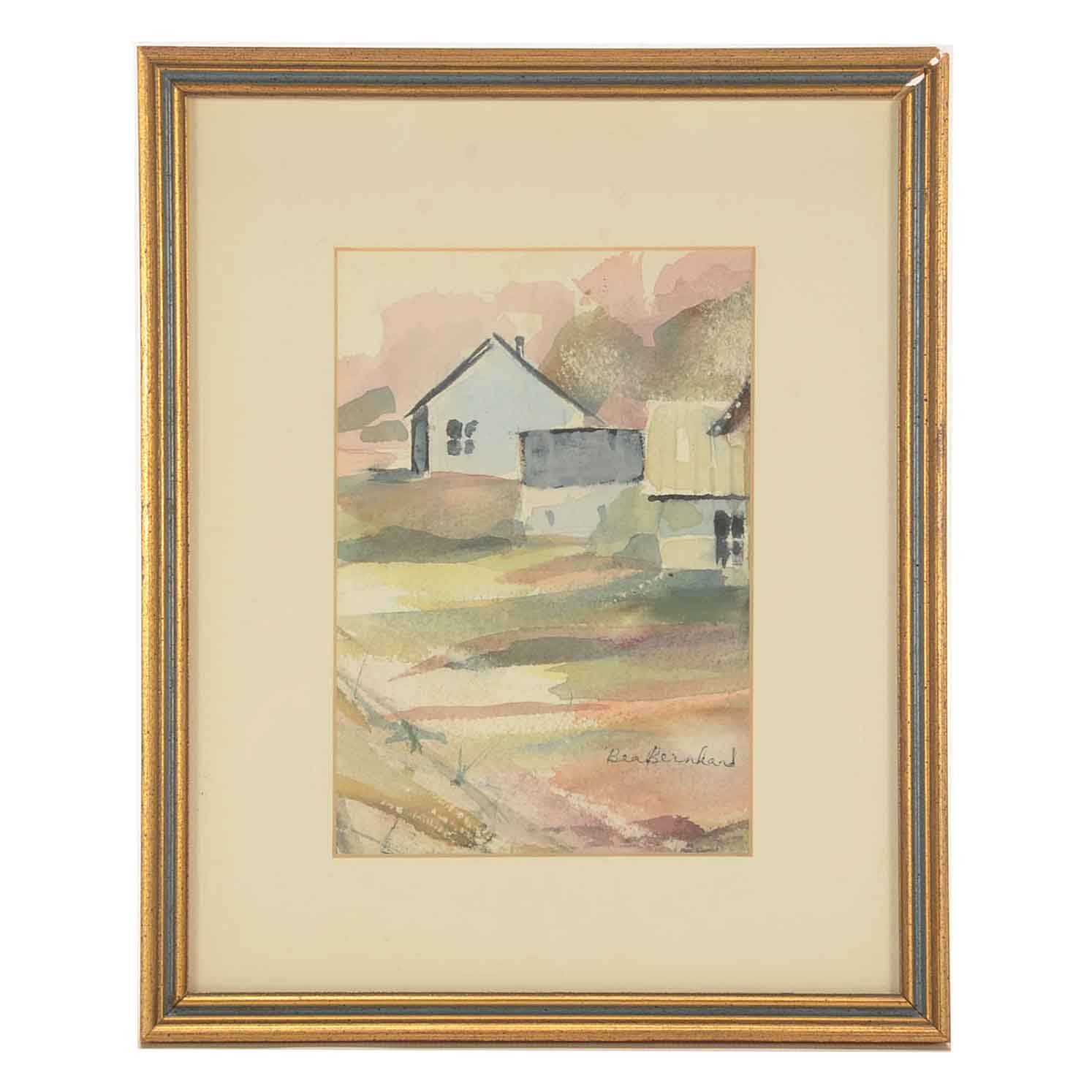 Two Original Watercolor Paintings on Paper