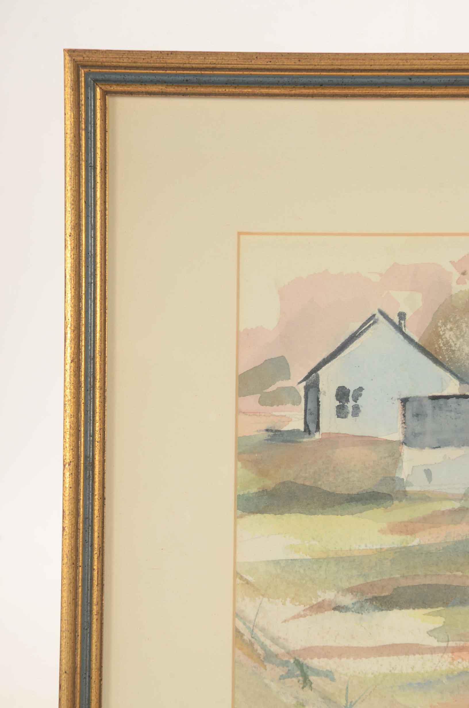 Two Original Watercolor Paintings on Paper