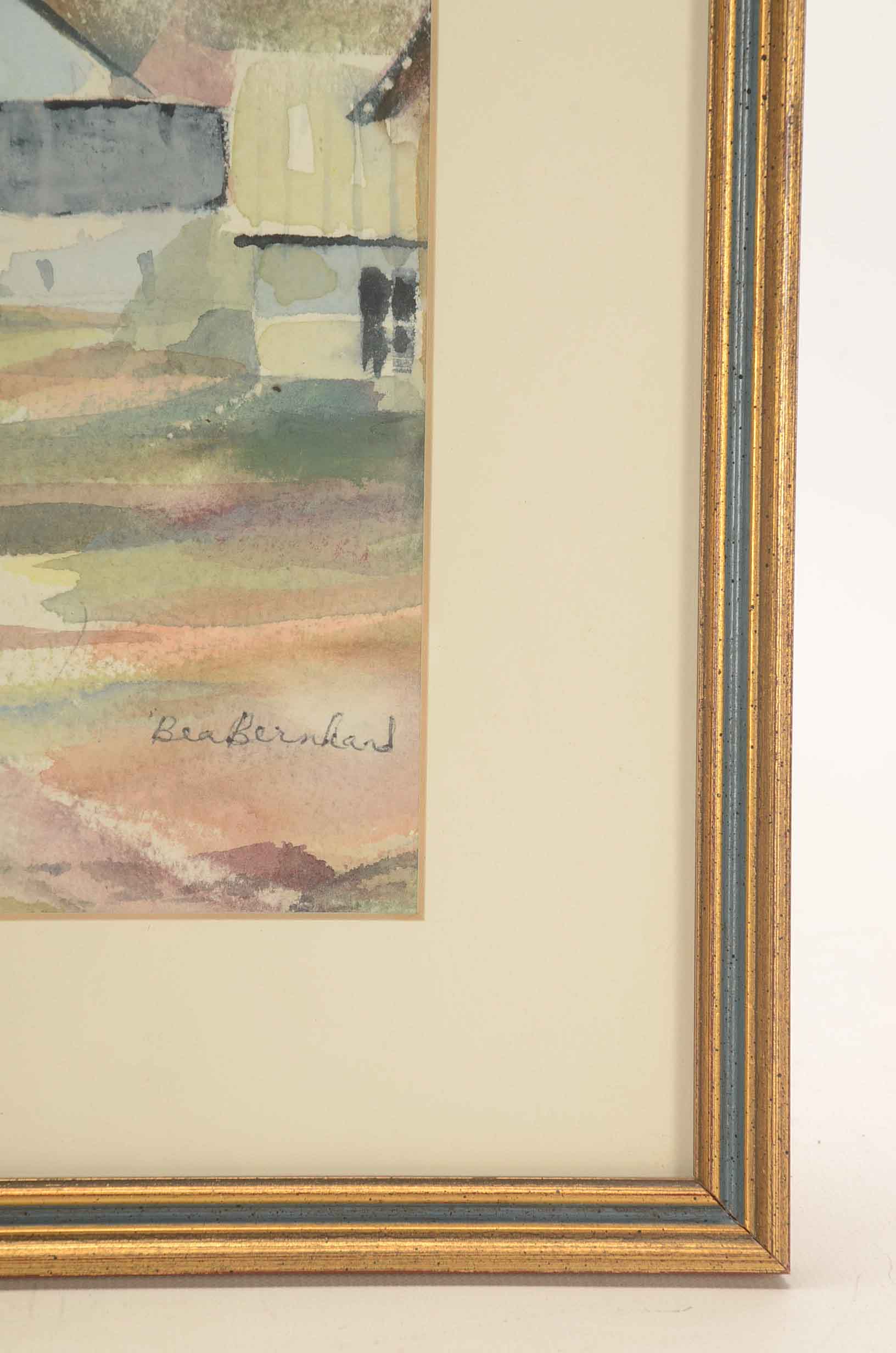 Two Original Watercolor Paintings on Paper