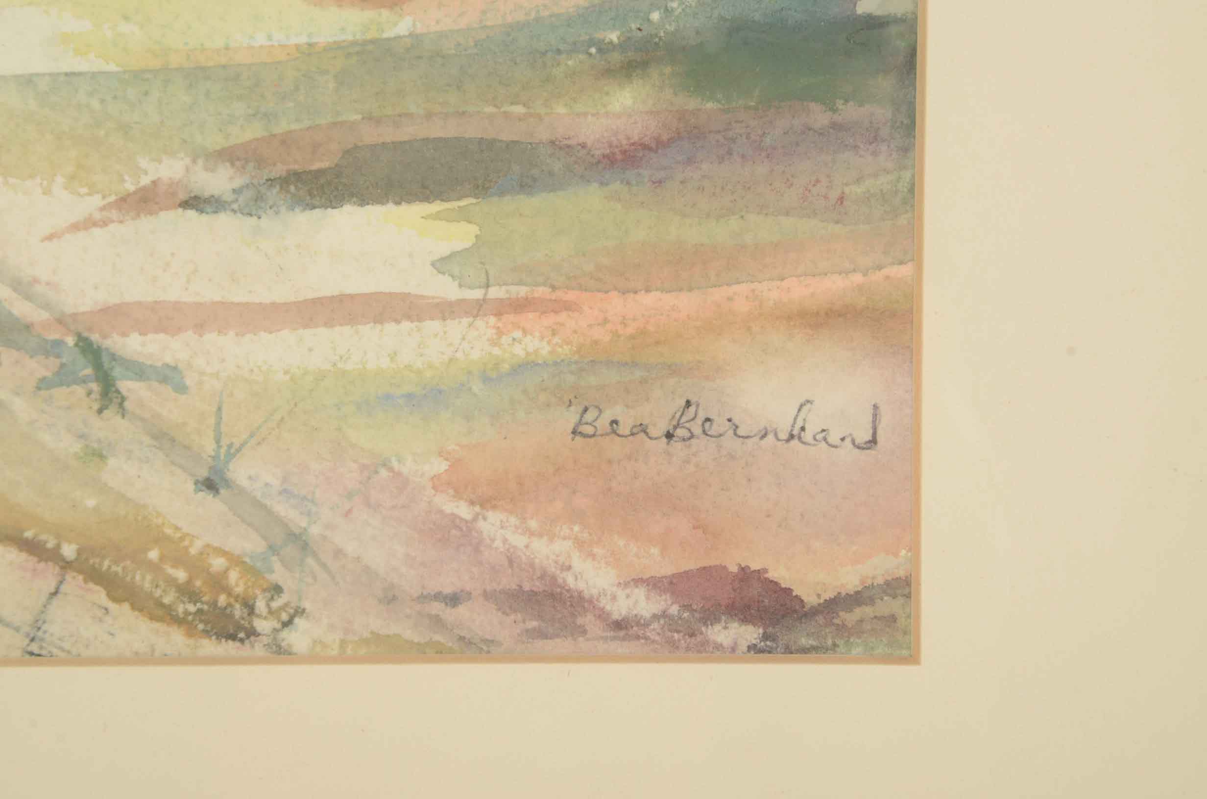 Two Original Watercolor Paintings on Paper