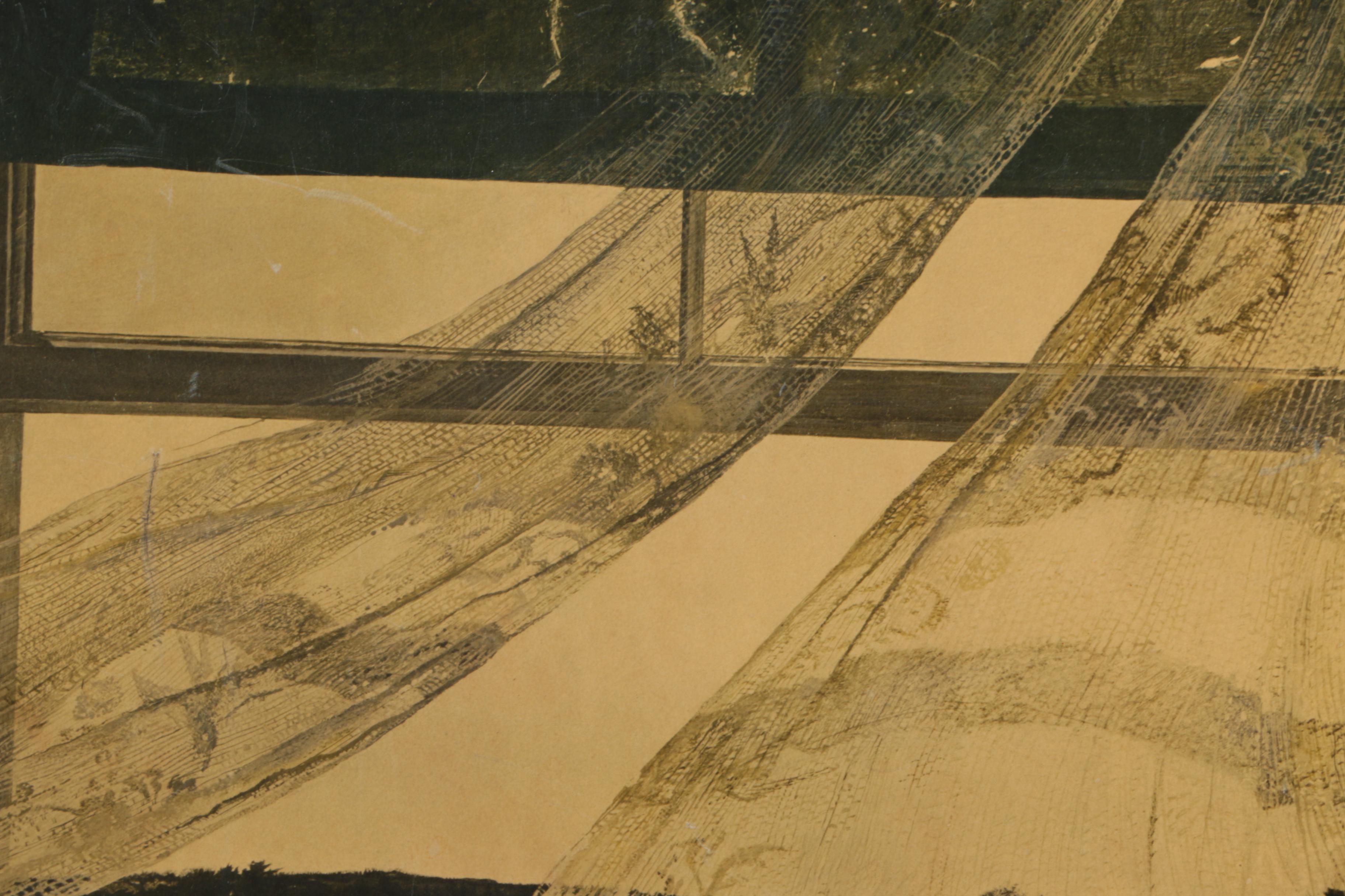 Andrew Wyeth Triton Press Collotype "Wind from the Sea"