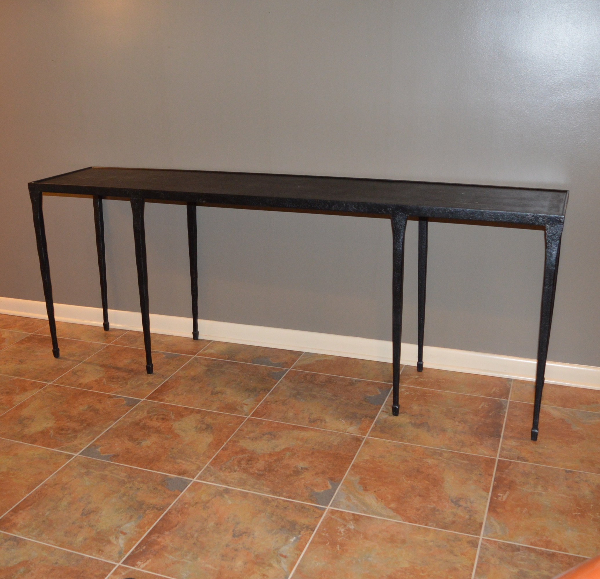 Black Cast Iron Sofa Table