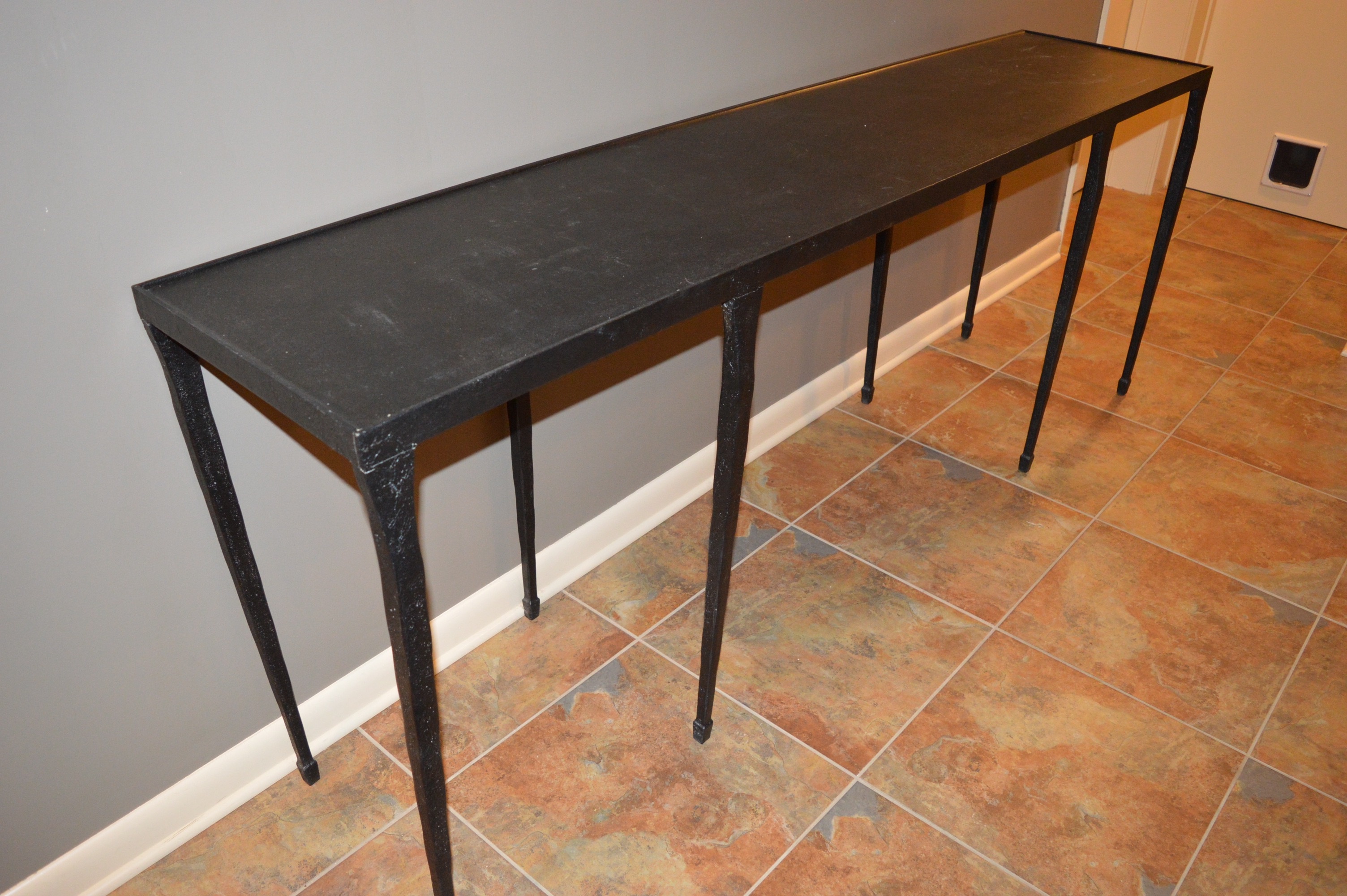 Black Cast Iron Sofa Table