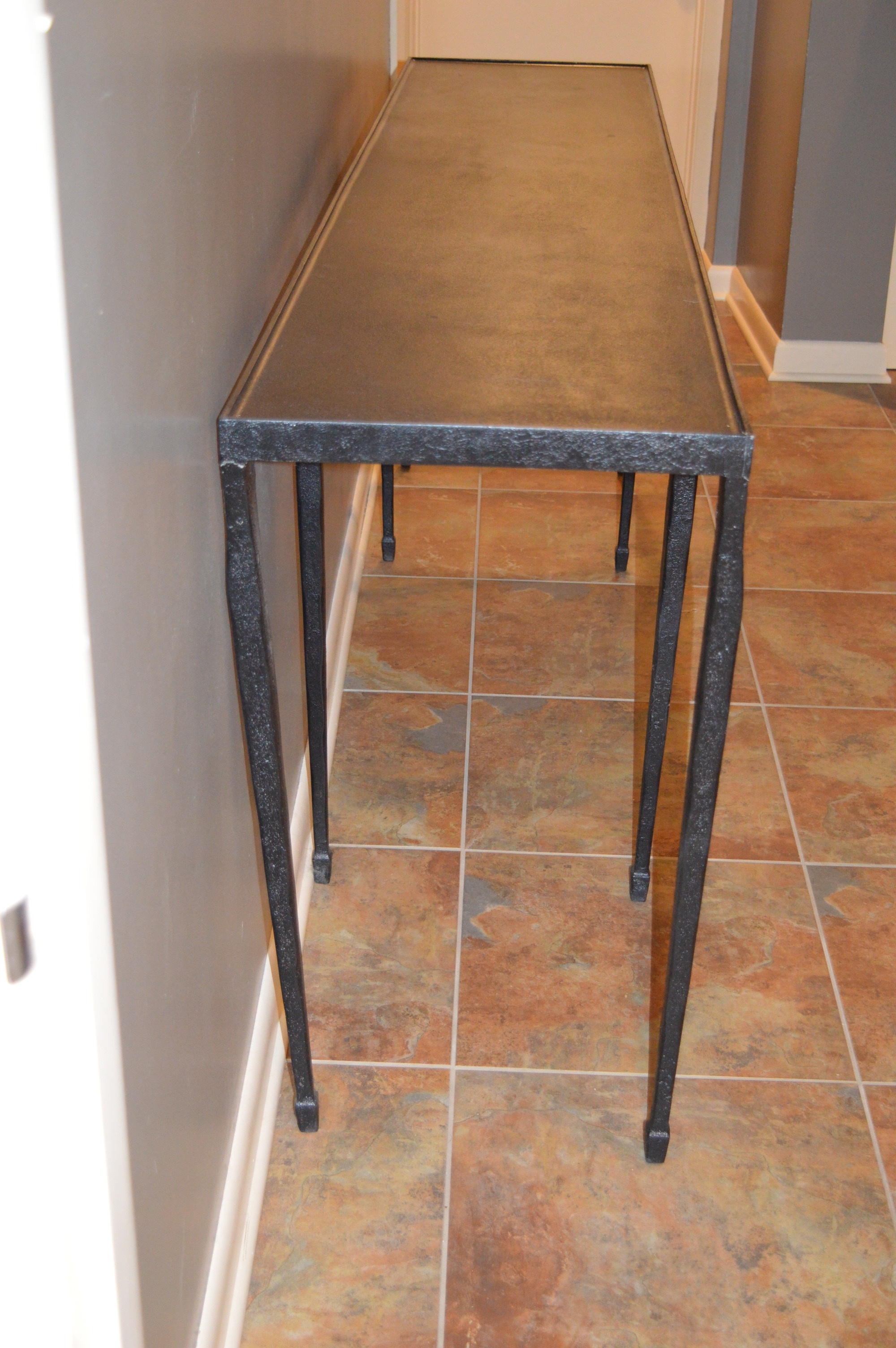 Black Cast Iron Sofa Table