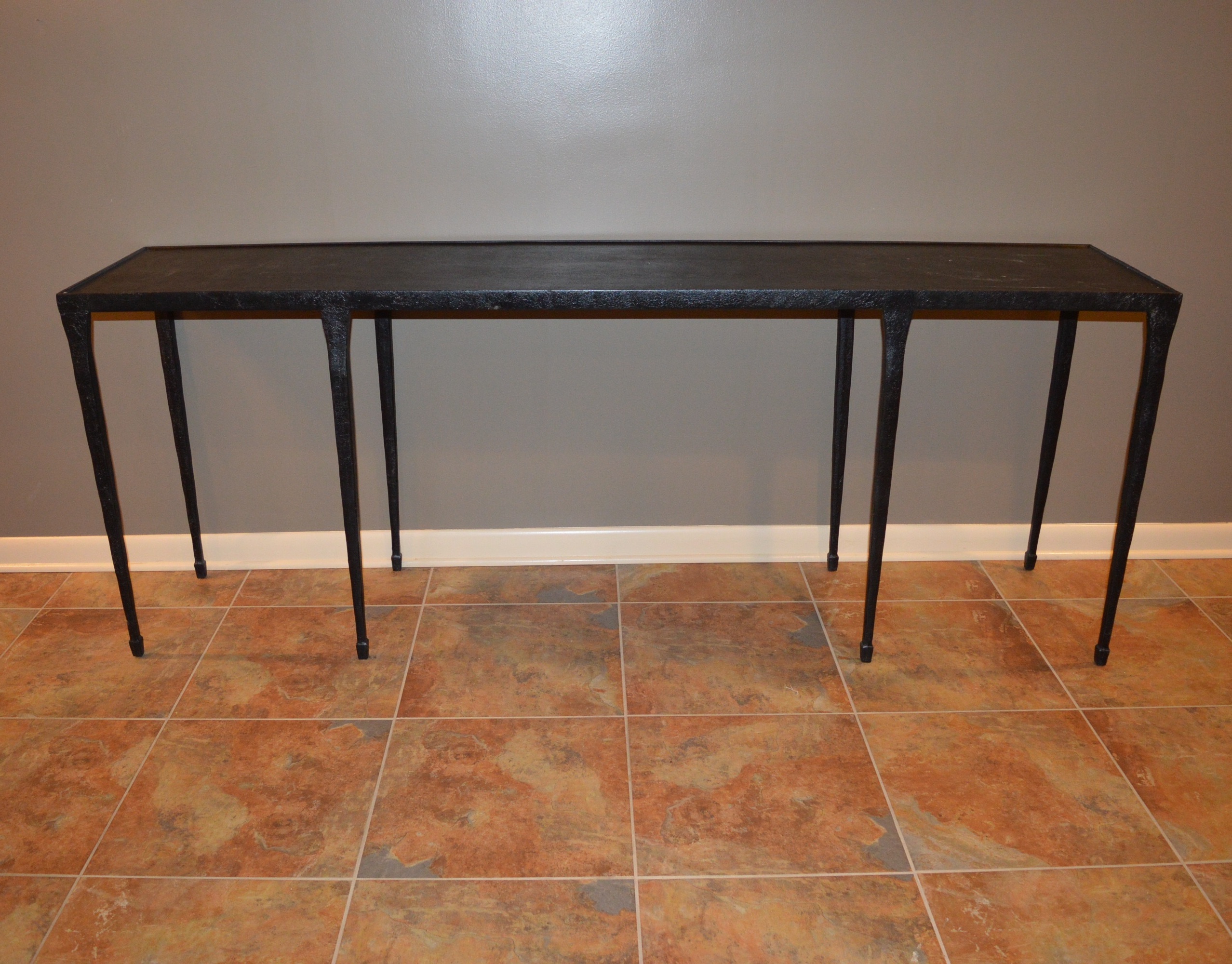 Black Cast Iron Sofa Table