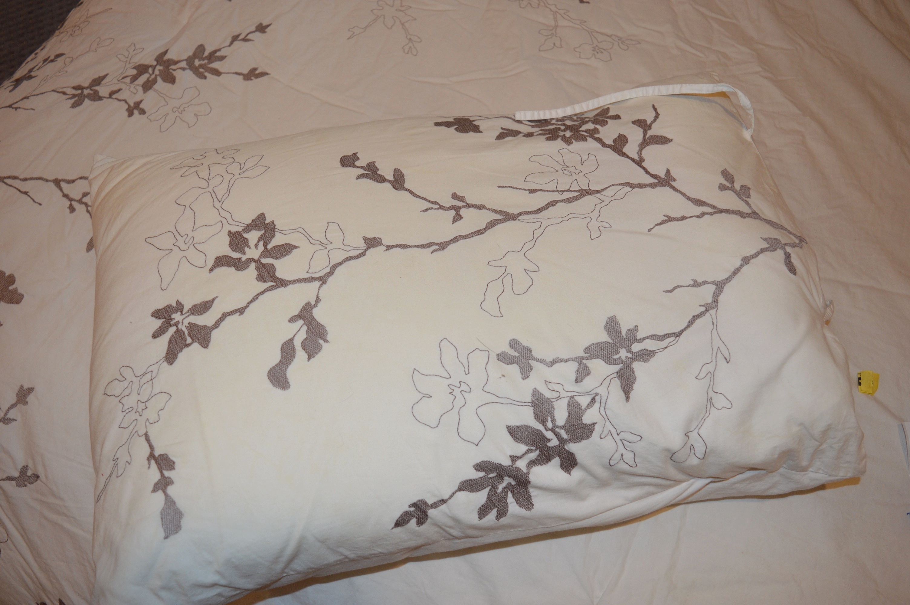 Ikea "Luroy" Queen Bed Frame with Storage and Bedding Ensemble