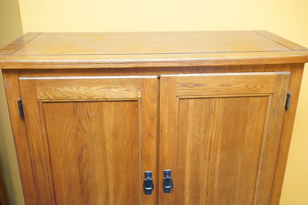 Mission Style Oak Wardrobe