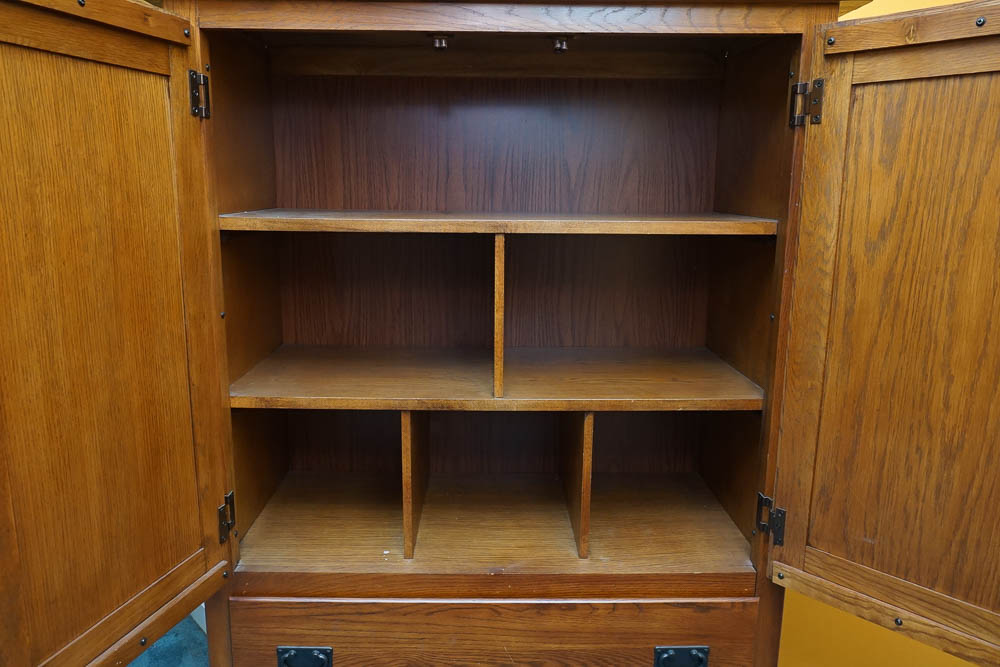 Mission Style Oak Wardrobe