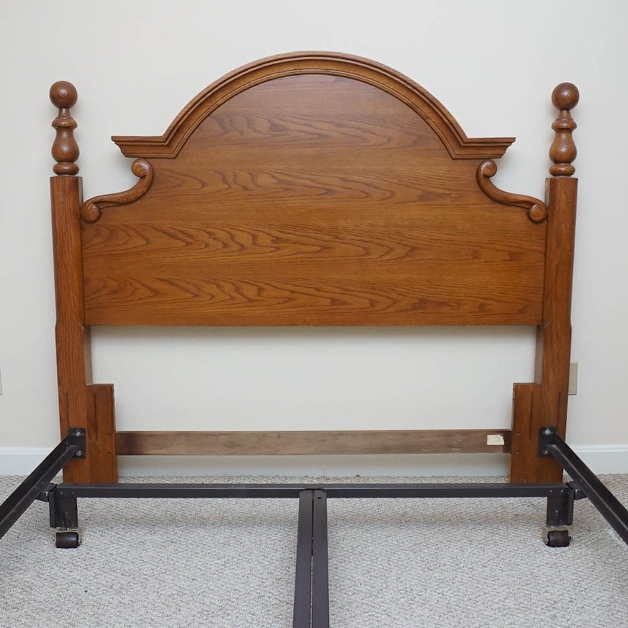 Oak Queen Bed Frame by Thomasville