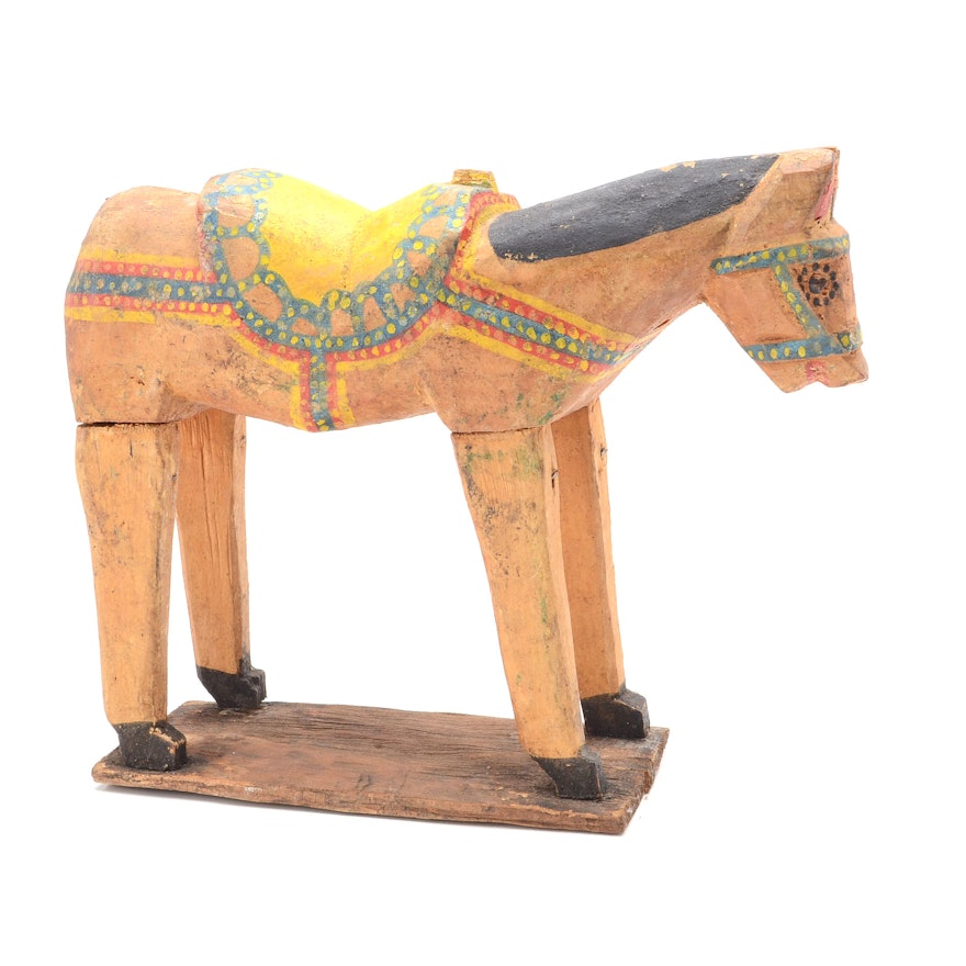 Vintage Southwest Style Folk Art Horse