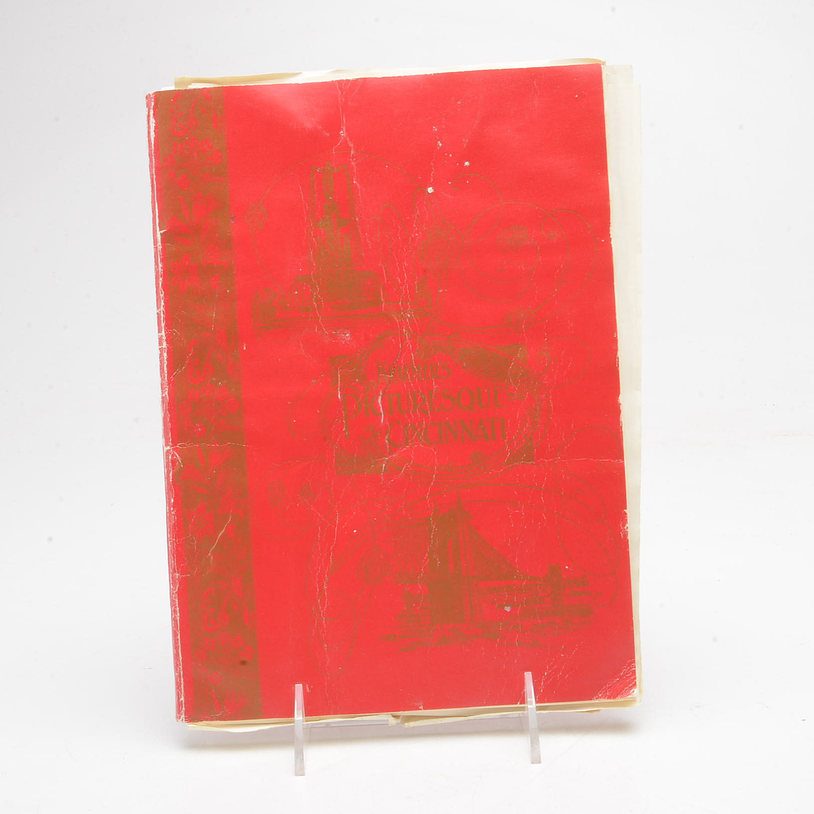 Vintage Pairing of Cincinnati Photo Books and Map