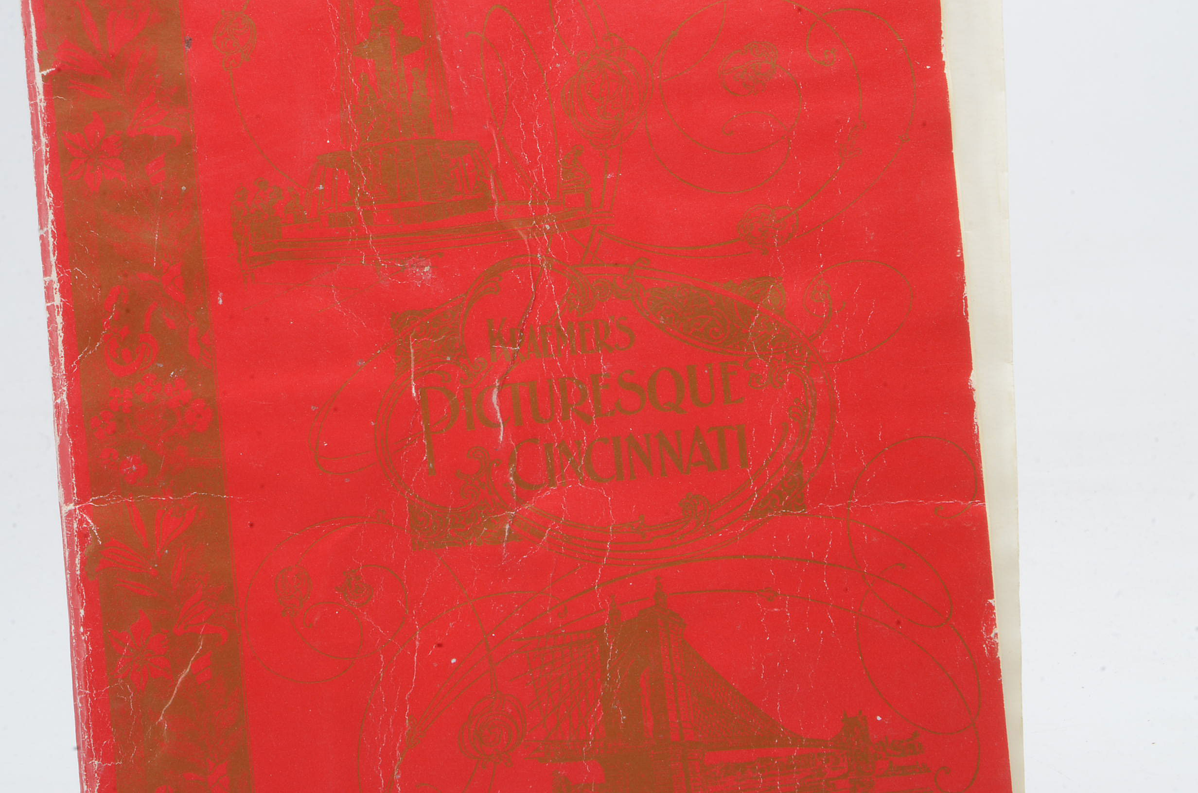 Vintage Pairing of Cincinnati Photo Books and Map