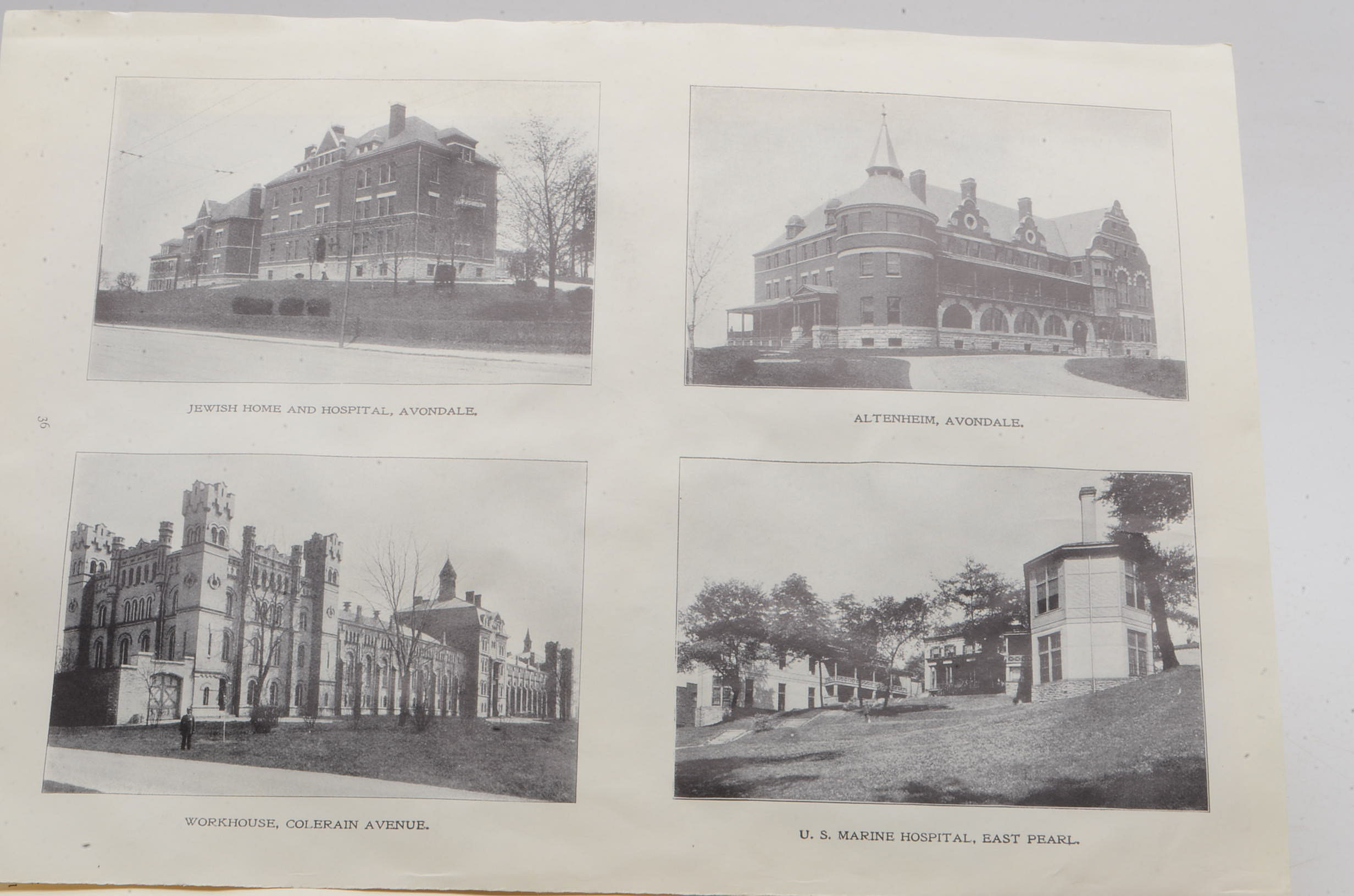 Vintage Pairing of Cincinnati Photo Books and Map