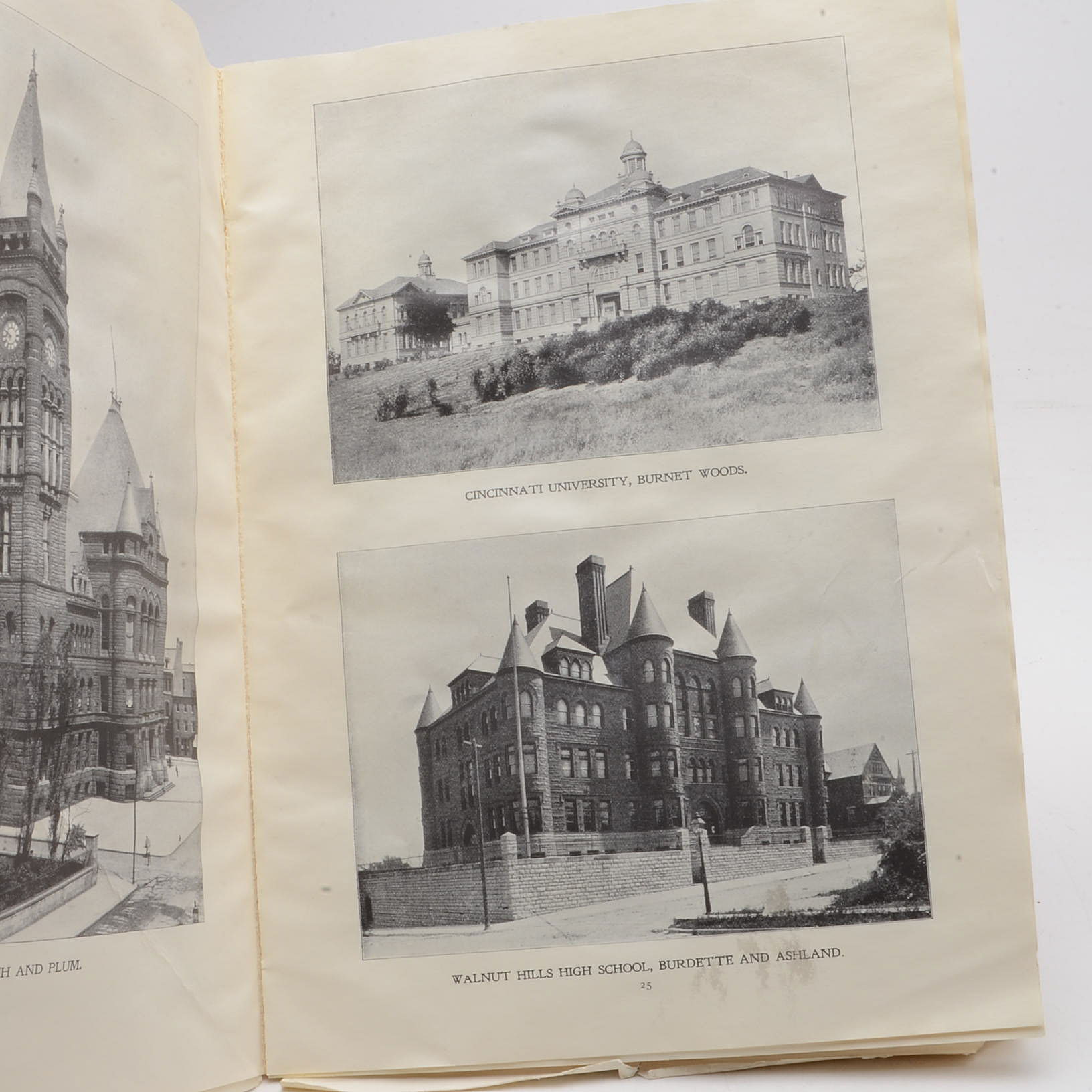 Vintage Pairing of Cincinnati Photo Books and Map